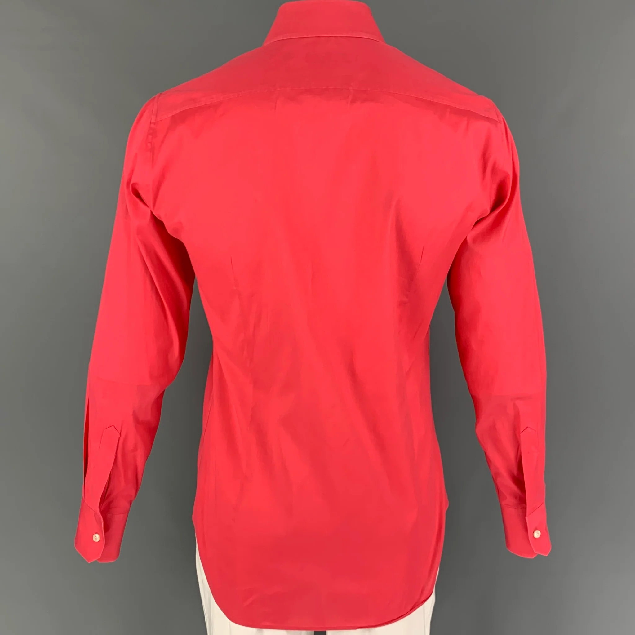 DSQUARED2 Size M Pink Cotton Button Up Long Sleeve Shirt - Image 3
