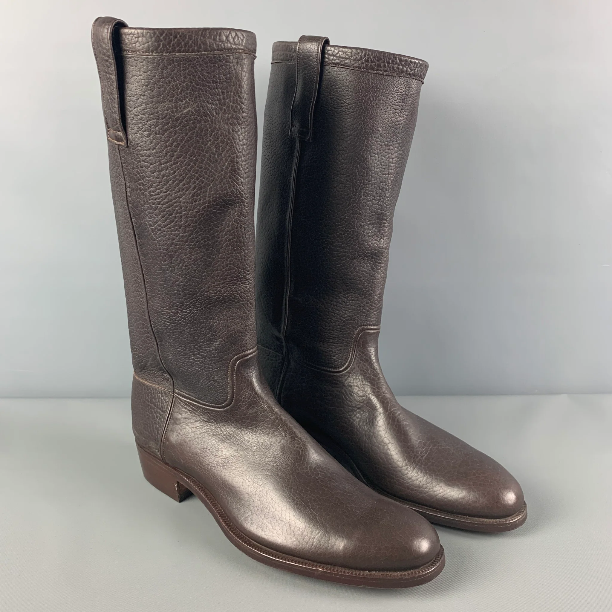 E. VOGEL Size 11 Brown Leather Pull On Boots - Image 2