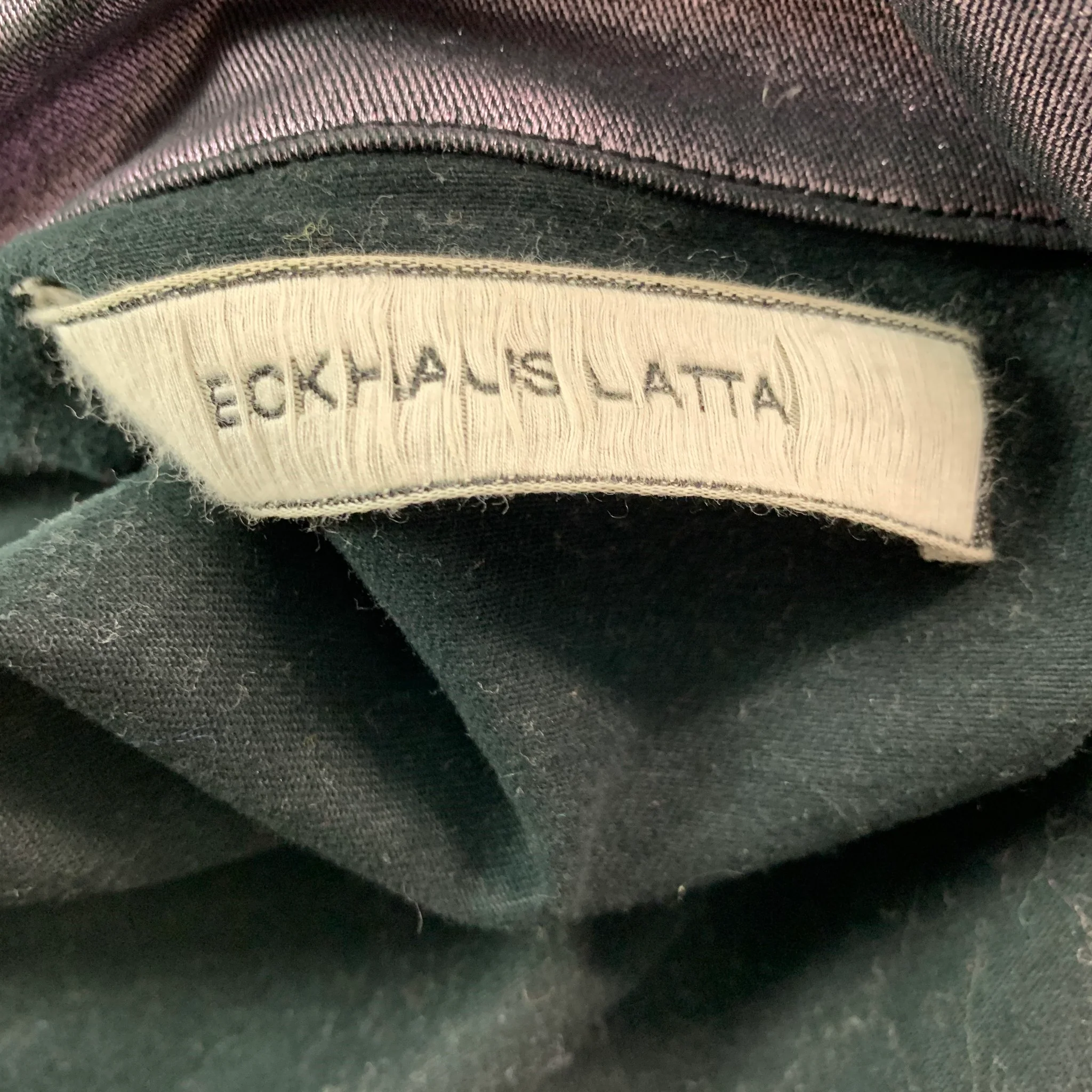 ECKHAUS LATTA Size L Purple Metallic Cotton Lycra Buttoned Jacket - Image 5