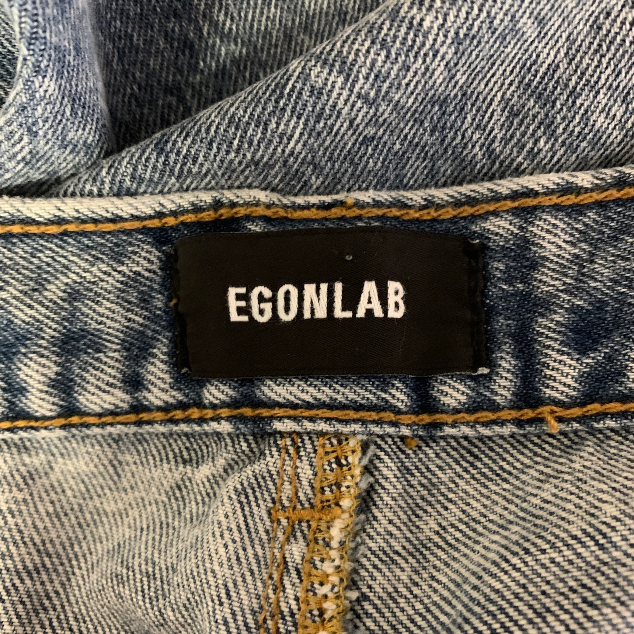 EGONLAB Size M Blue Cotton Wide-Leg Baggy Jeans - Image 5