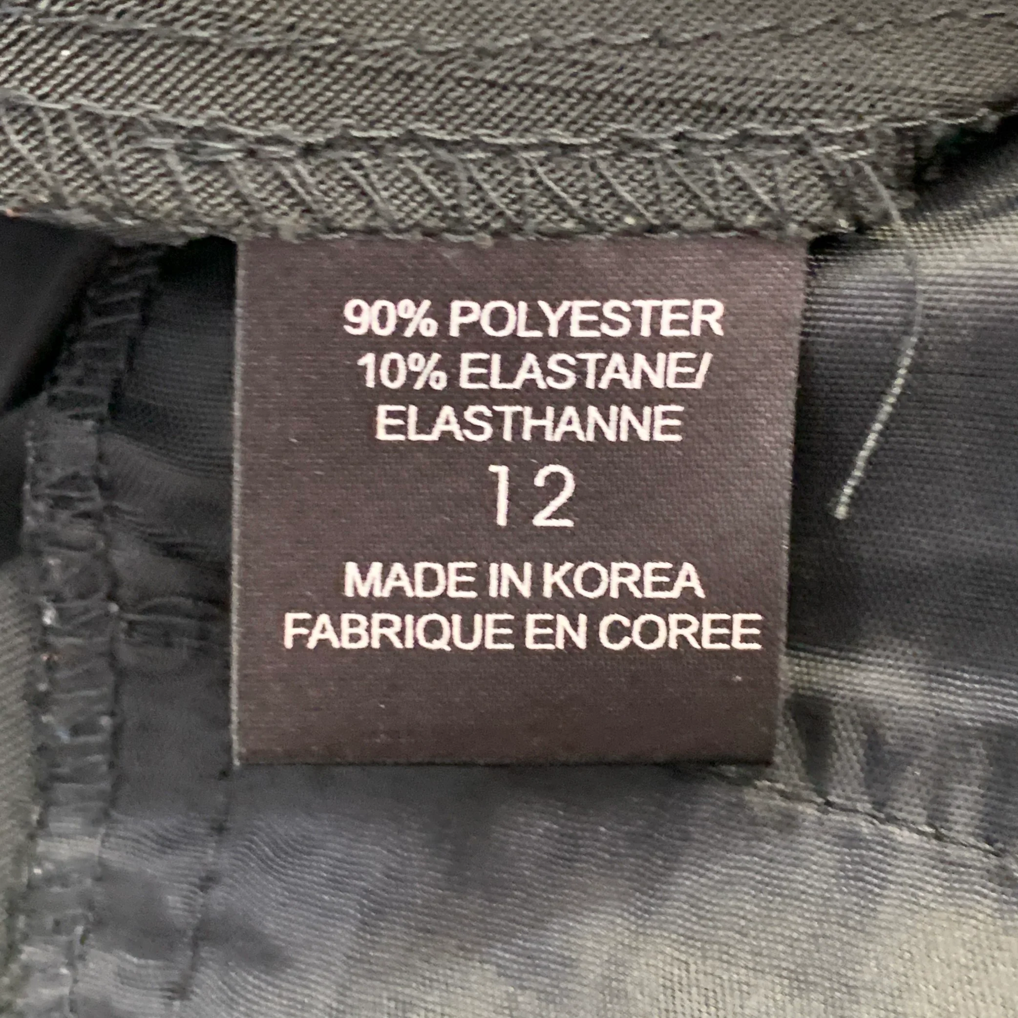 ELIE TAHARI Size 12 Black Polyester Blend Pinstripe Straight Dress Pants - Image 6