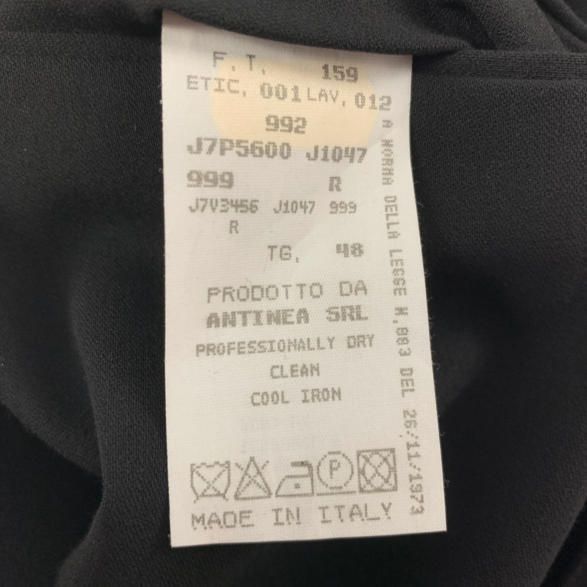 EMPORIO ARMANI Size 32 Black Wool Tuxedo Dress Pants - Image 5