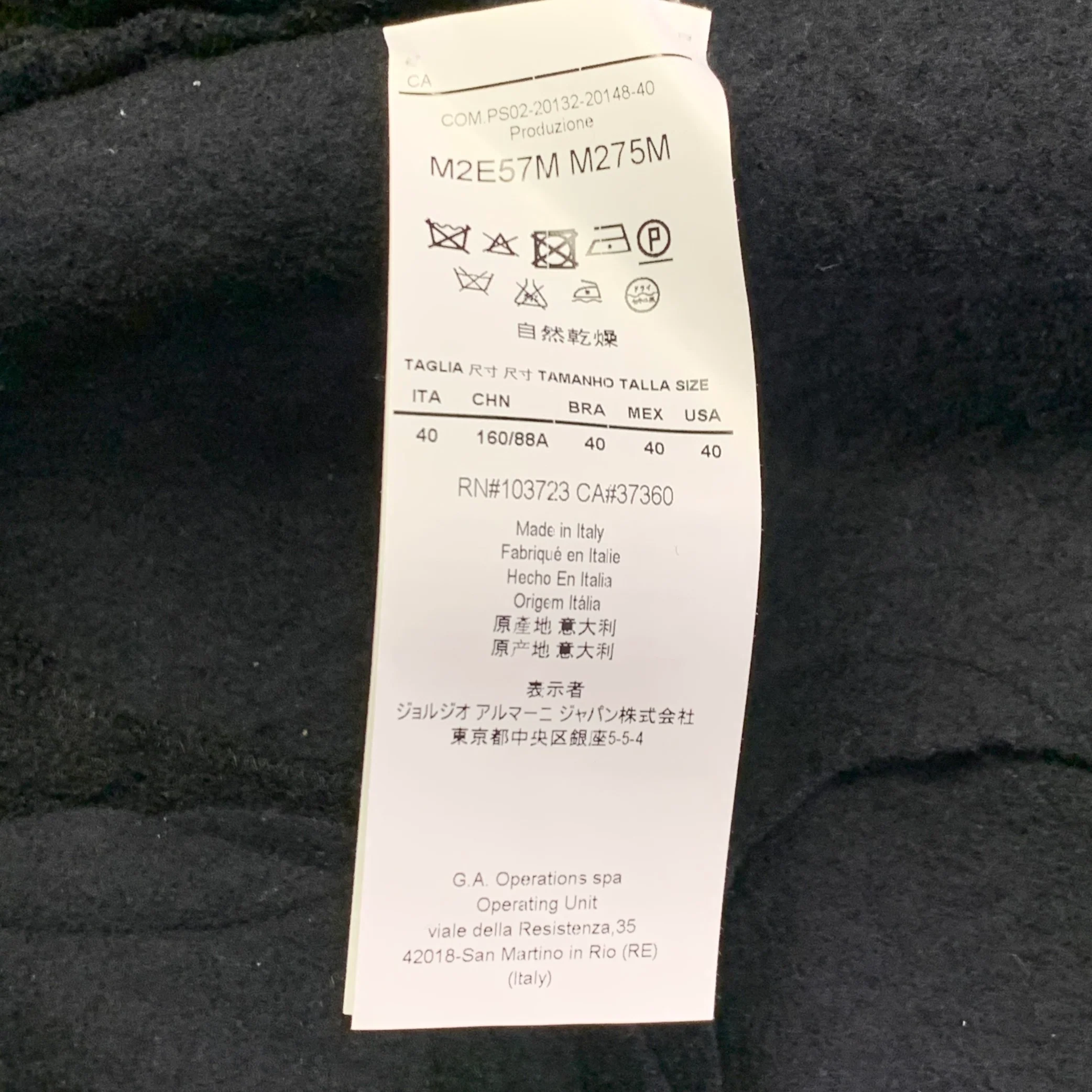 EMPORIO ARMANI Size 4 Black Virgin Wool Applique Sleeveless Casual Top - Image 7