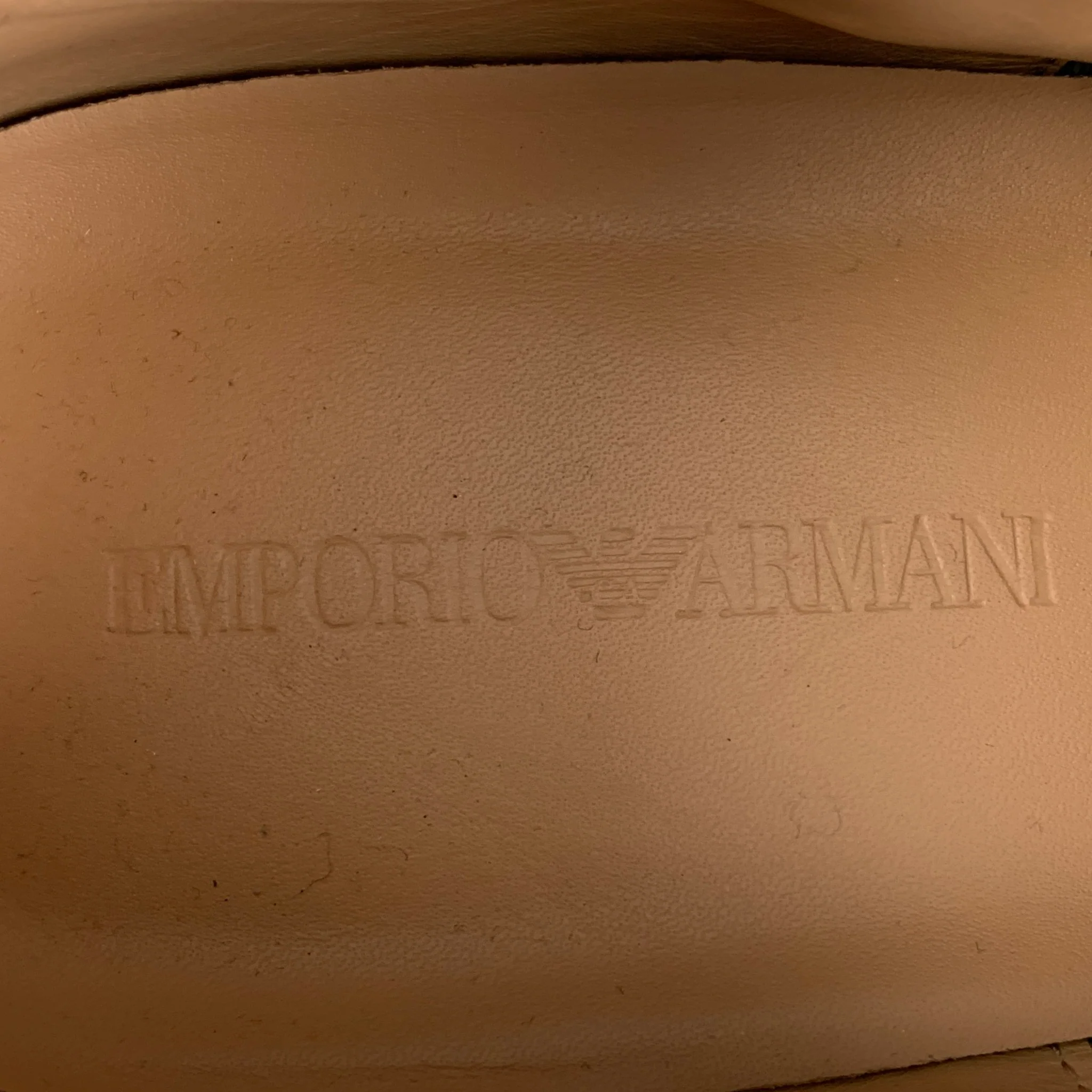 EMPORIO ARMANI Size 9.5 Grey Taupe Sneakers - Image 7