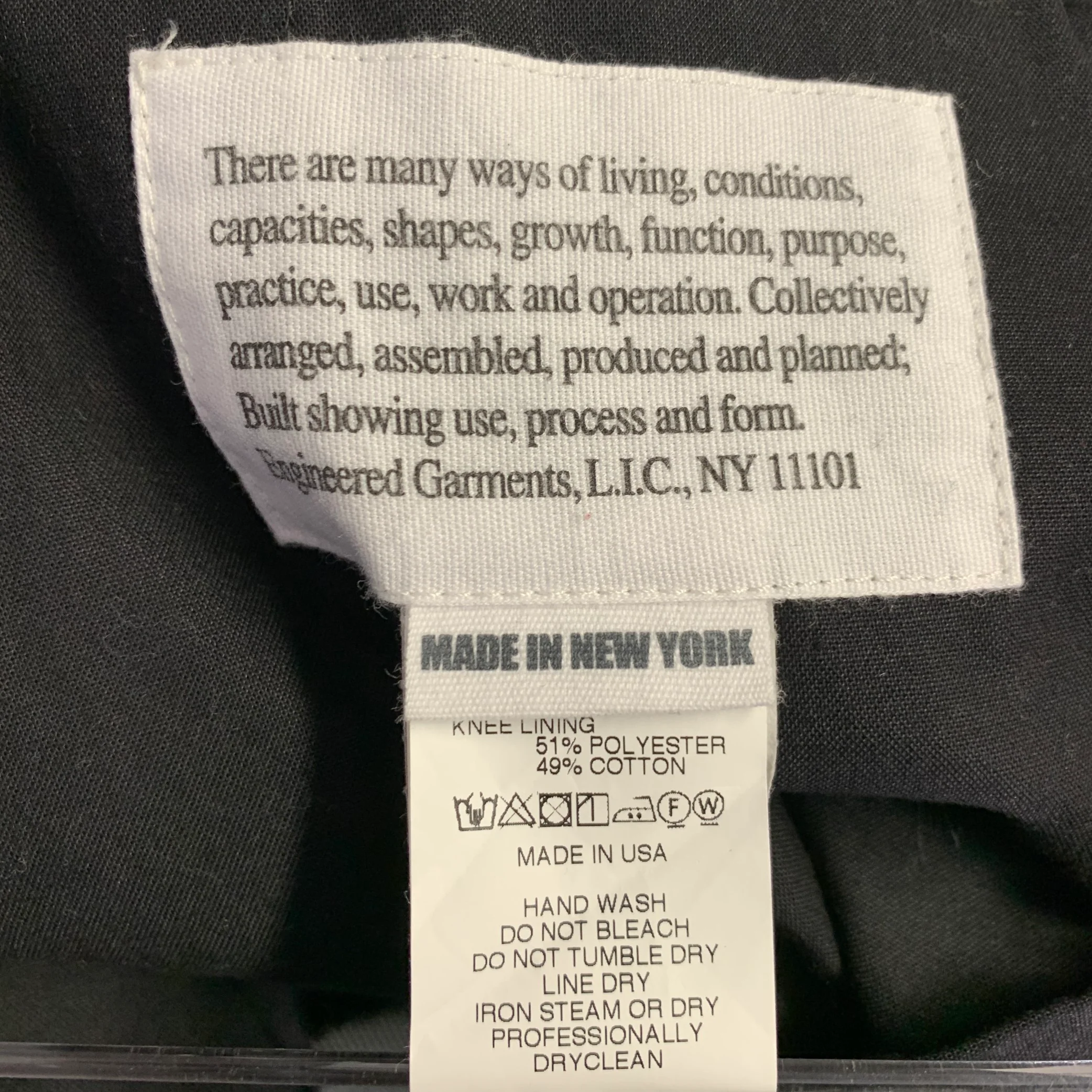ENGINEERED GARMENTS Size 34 Grey Metallic Herringbone Acrylic Blend Casual Pants - Image 5