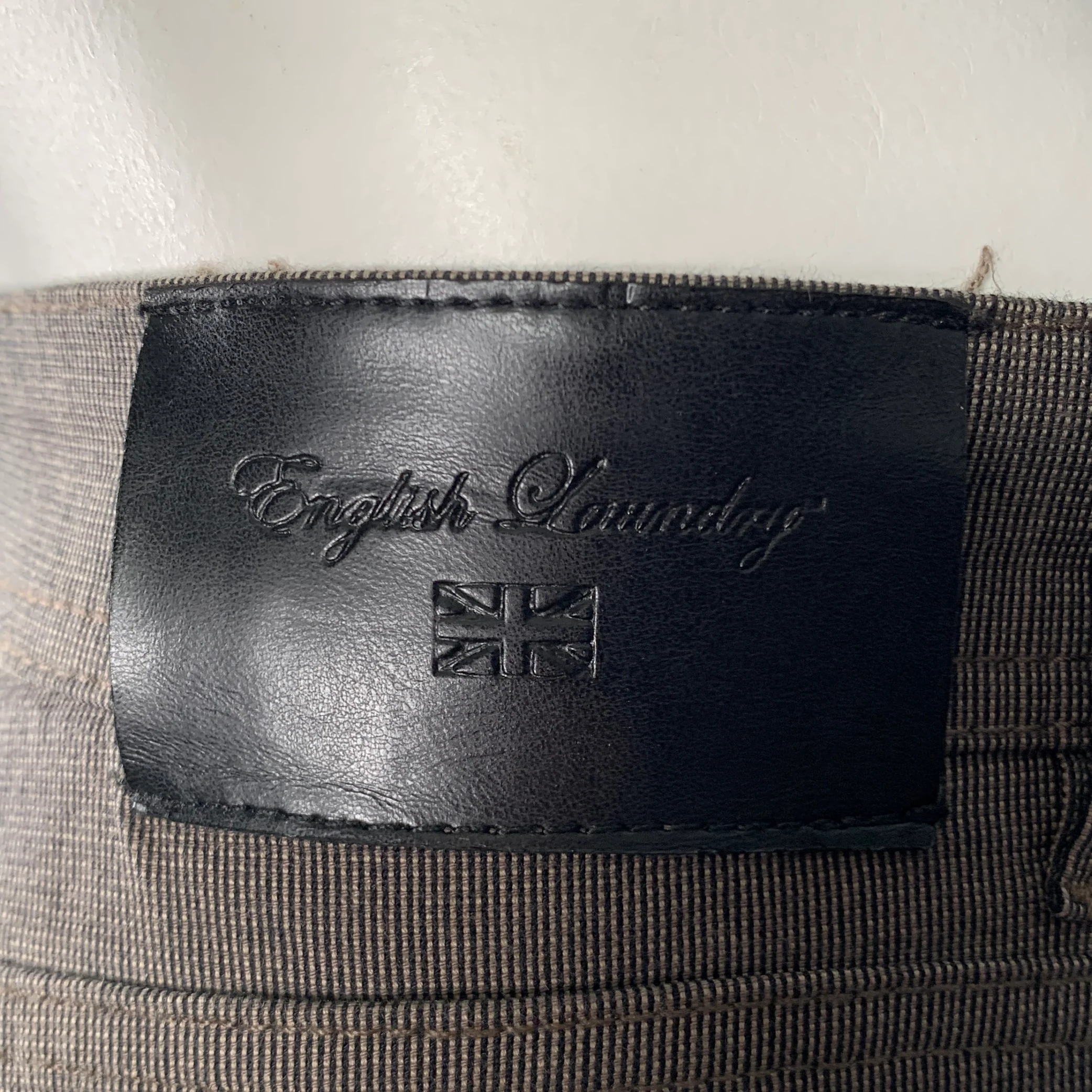 ENGLISH LAUNDRY Size 36 Black Brown Cotton Blend 5 Pockets Casual Pants - Image 4