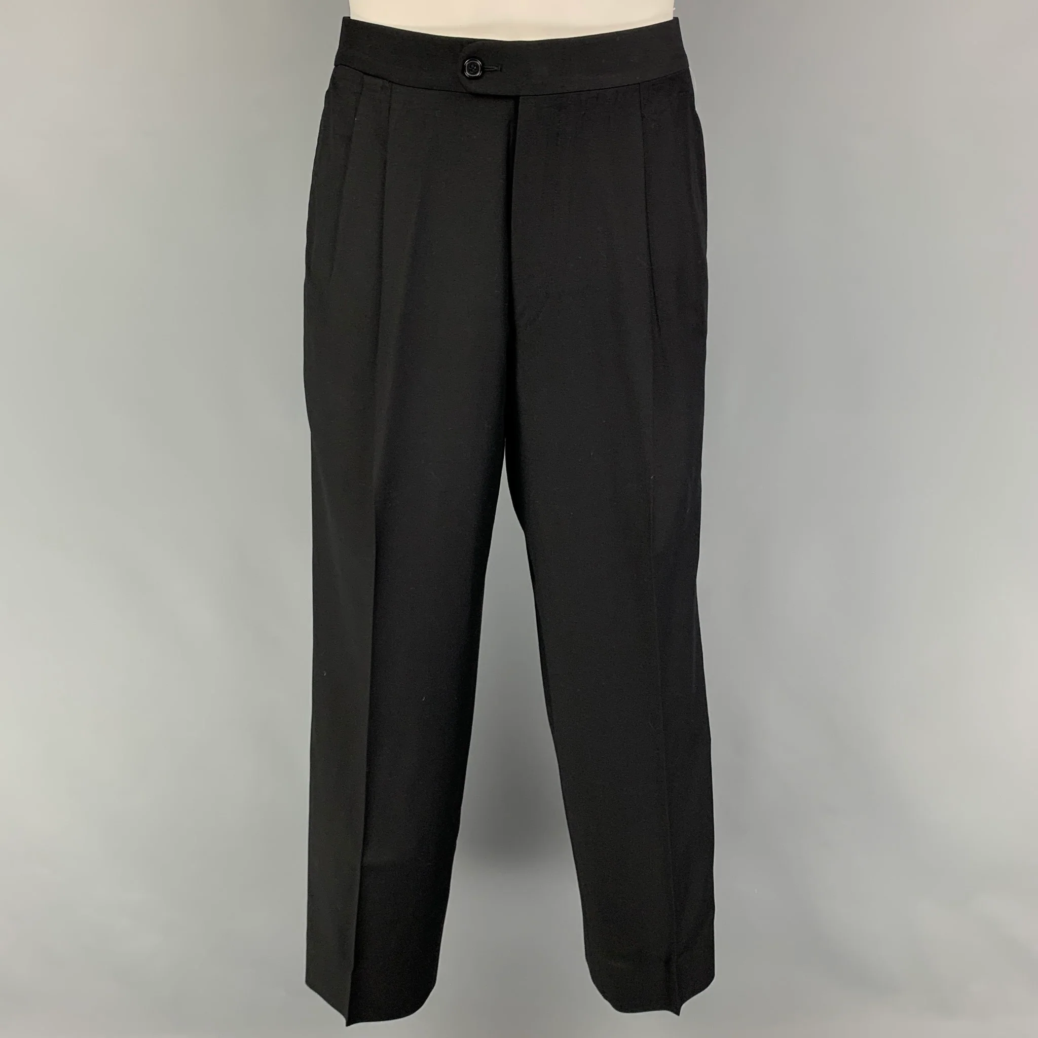 ERMENEGILDO ZEGNA for Neiman Marcus Size 38 Black Wool Suit - Image 5