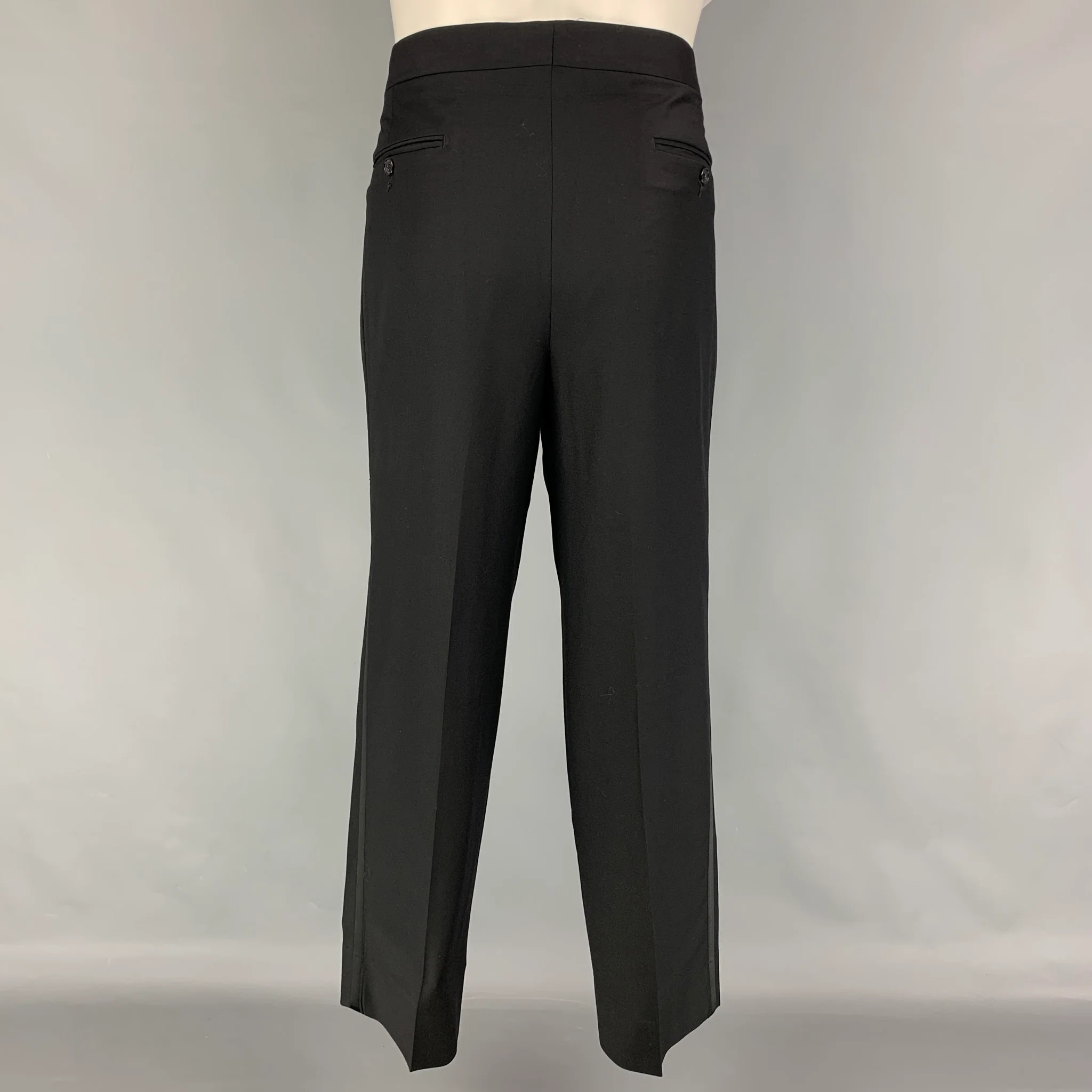 ERMENEGILDO ZEGNA for Neiman Marcus Size 38 Black Wool Suit - Image 6