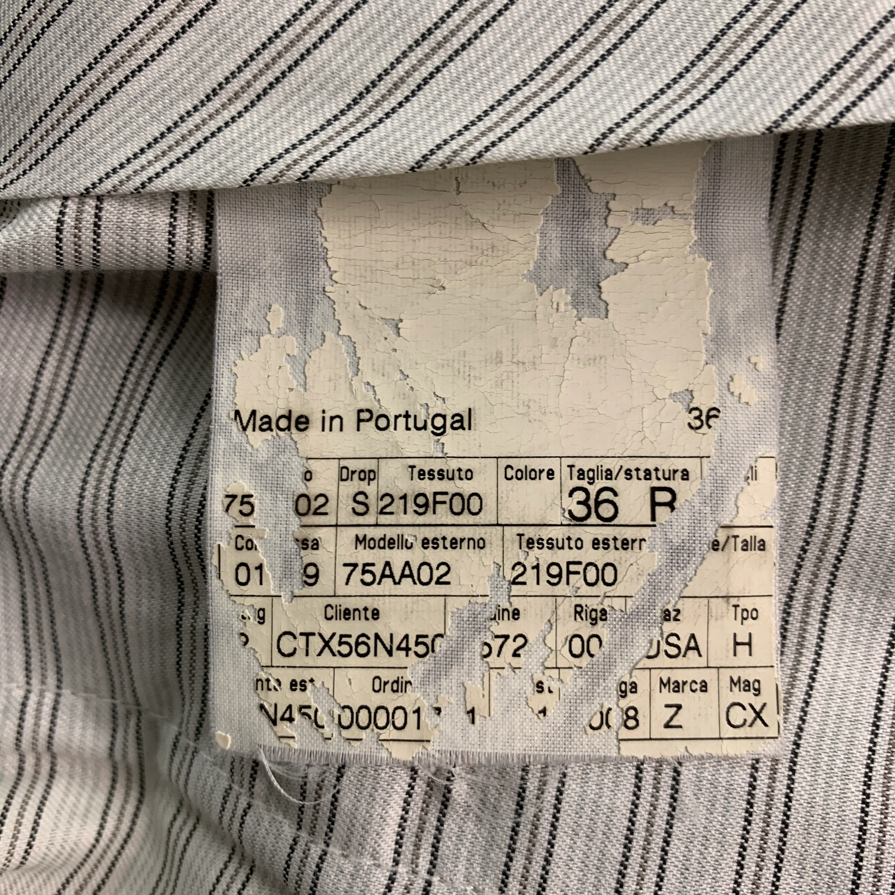 ERMENEGILDO ZEGNA Size 32 Grey Wool Flat Front Dress Pants - Image 4