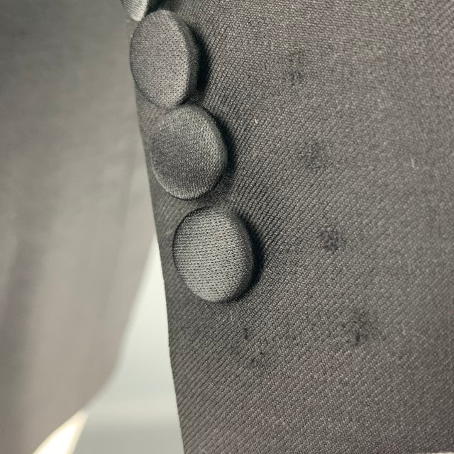 ERMENEGILDO ZEGNA Size 40 Black Wool Peak Lapel Sport Coat - Image 5