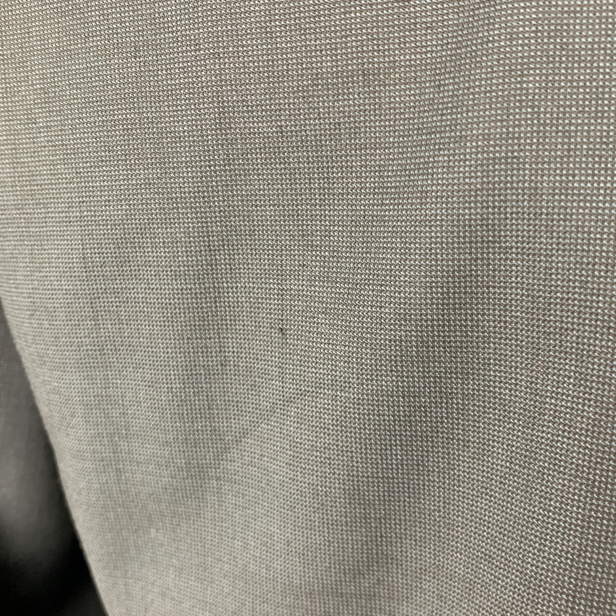 ERMENEGILDO ZEGNA Size 40 Navy Black Nailhead Wool Sport Coat - Image 5