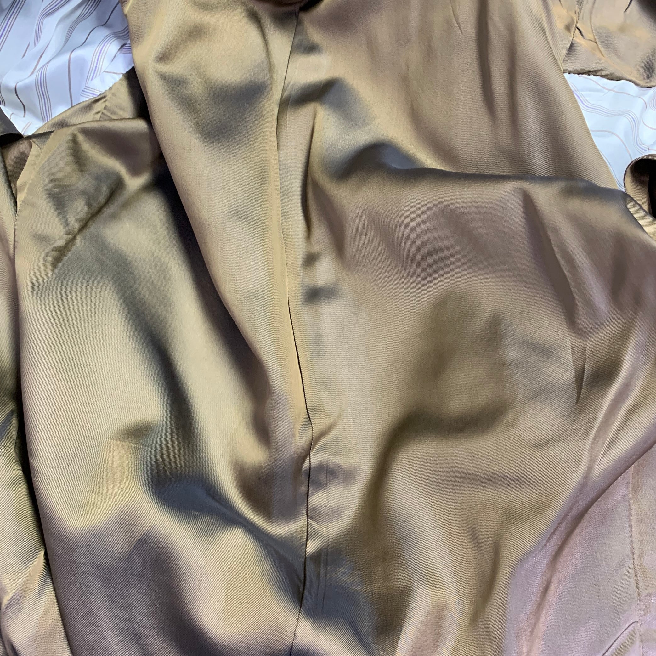ERMENEGILDO ZEGNA Size 42 Brown Olive Window Pane Silk Wool Notch Lapel Sport Coat - Image 8