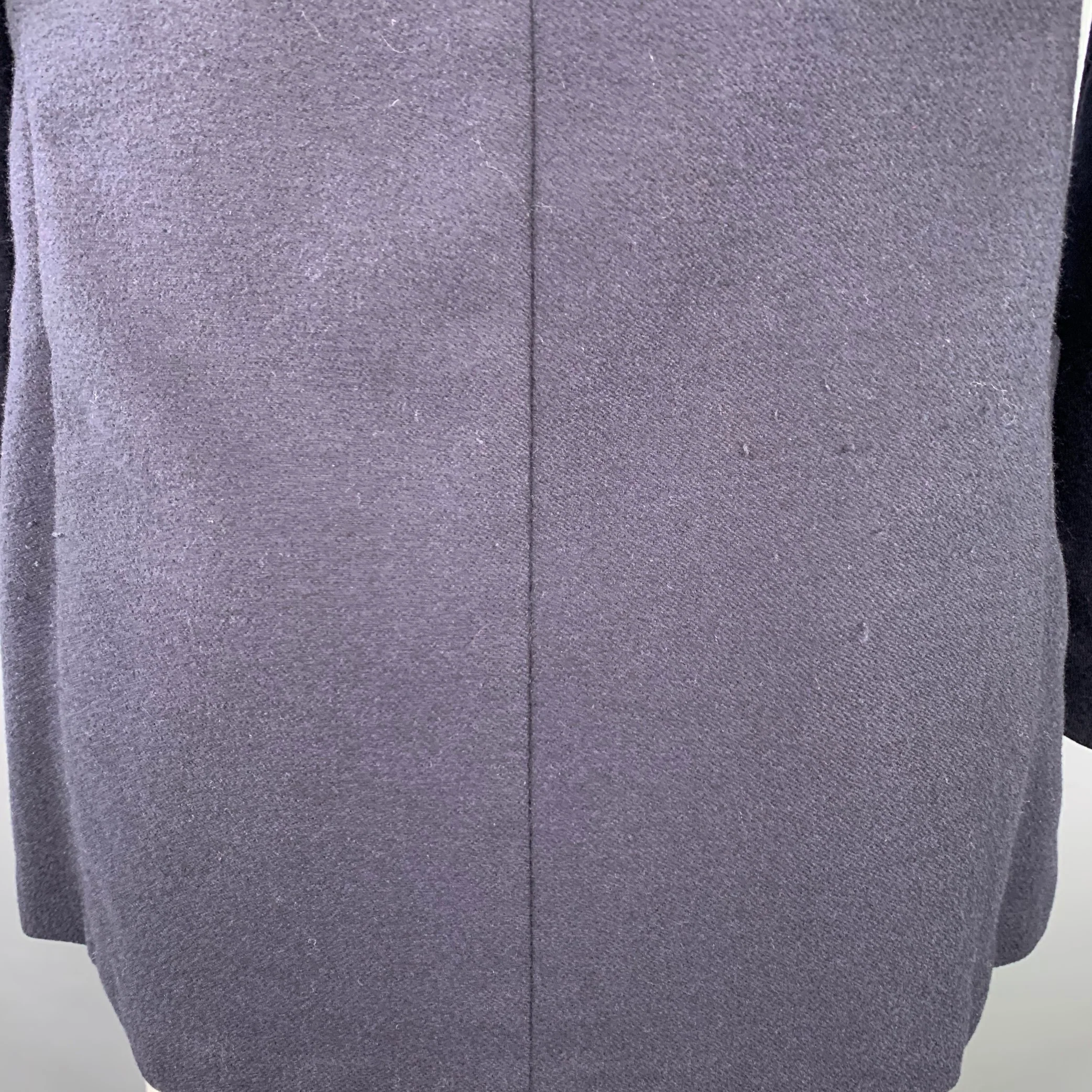 ERMENEGILDO ZEGNA Size 42 Navy Cashmere Wool Notch Lapel Jacket - Image 4