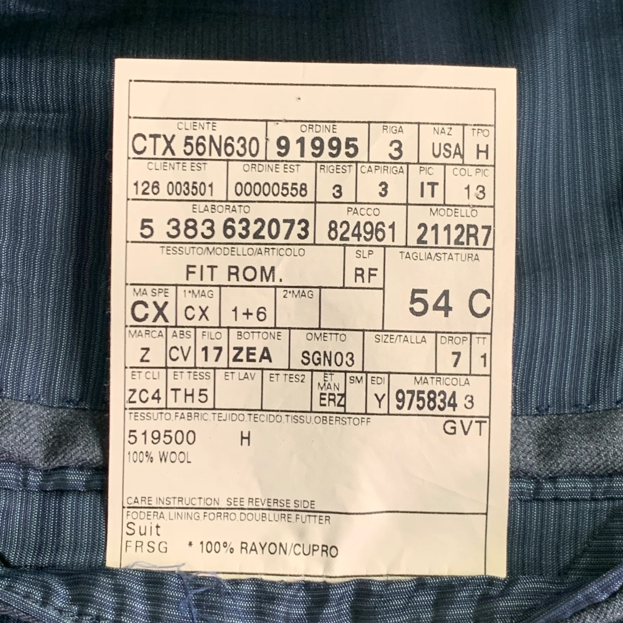 ERMENEGILDO ZEGNA Size 44 Grey Wool Single Breasted Notch Lapel Sport Coat - Image 10