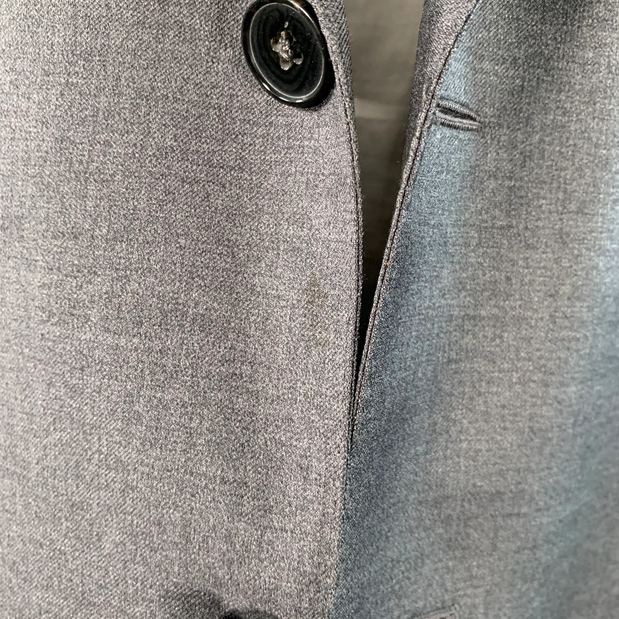 ERMENEGILDO ZEGNA Size 44 Grey Wool Single Breasted Notch Lapel Sport Coat - Image 7
