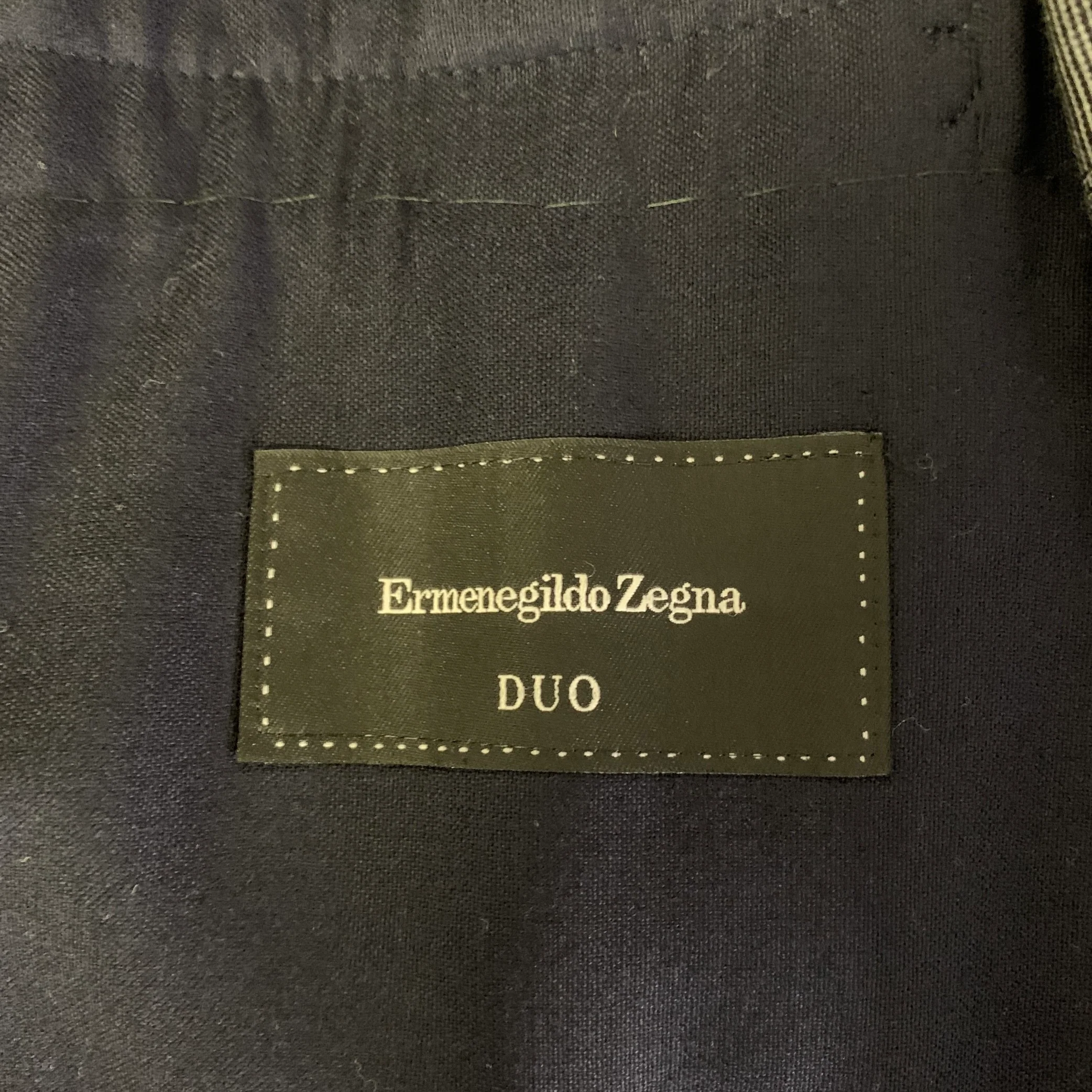 ERMENEGILDO ZEGNA Size 44 Navy Wool Notch Lapel Sport Coat - Image 5