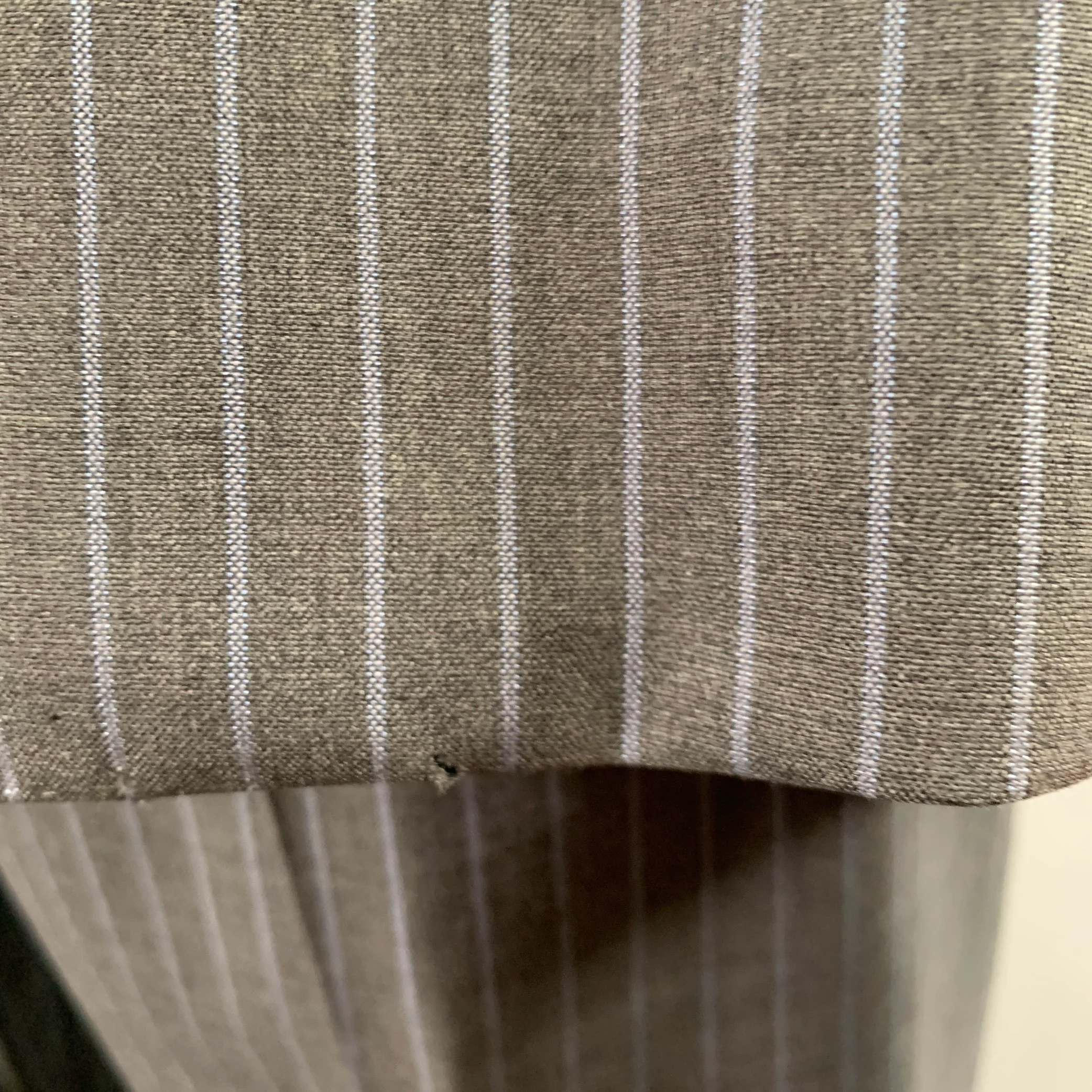 ERMENEGILDO ZEGNA Size 46 Grey Blue Pinstripe Wool Suit - Image 8