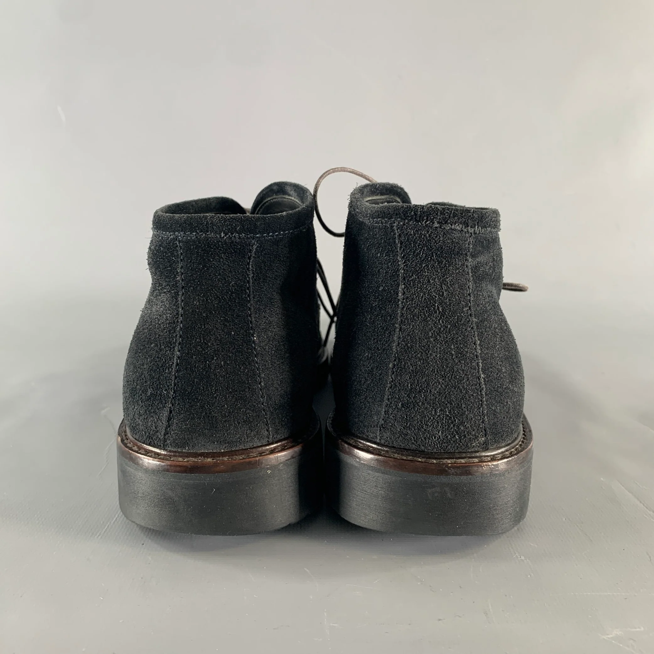 ERMENEGILDO ZEGNA Size 9.5 Navy Suede Chukka Boots - Image 3