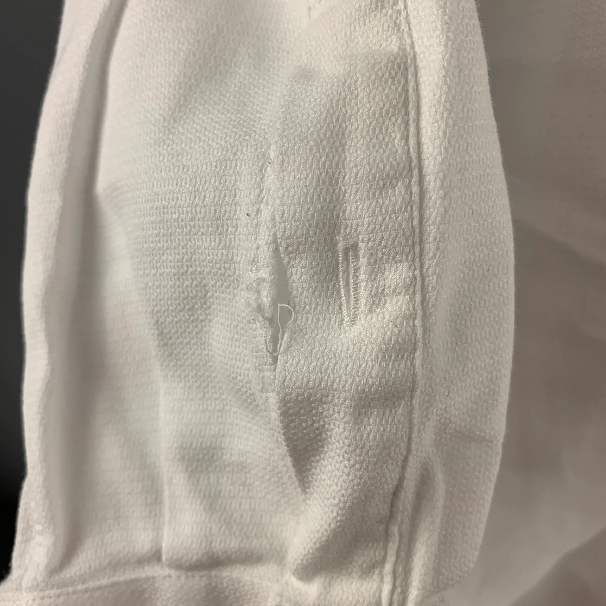 ERMENEGILDO ZEGNA Size L White Cotton Long Sleeve Shirt - Image 6