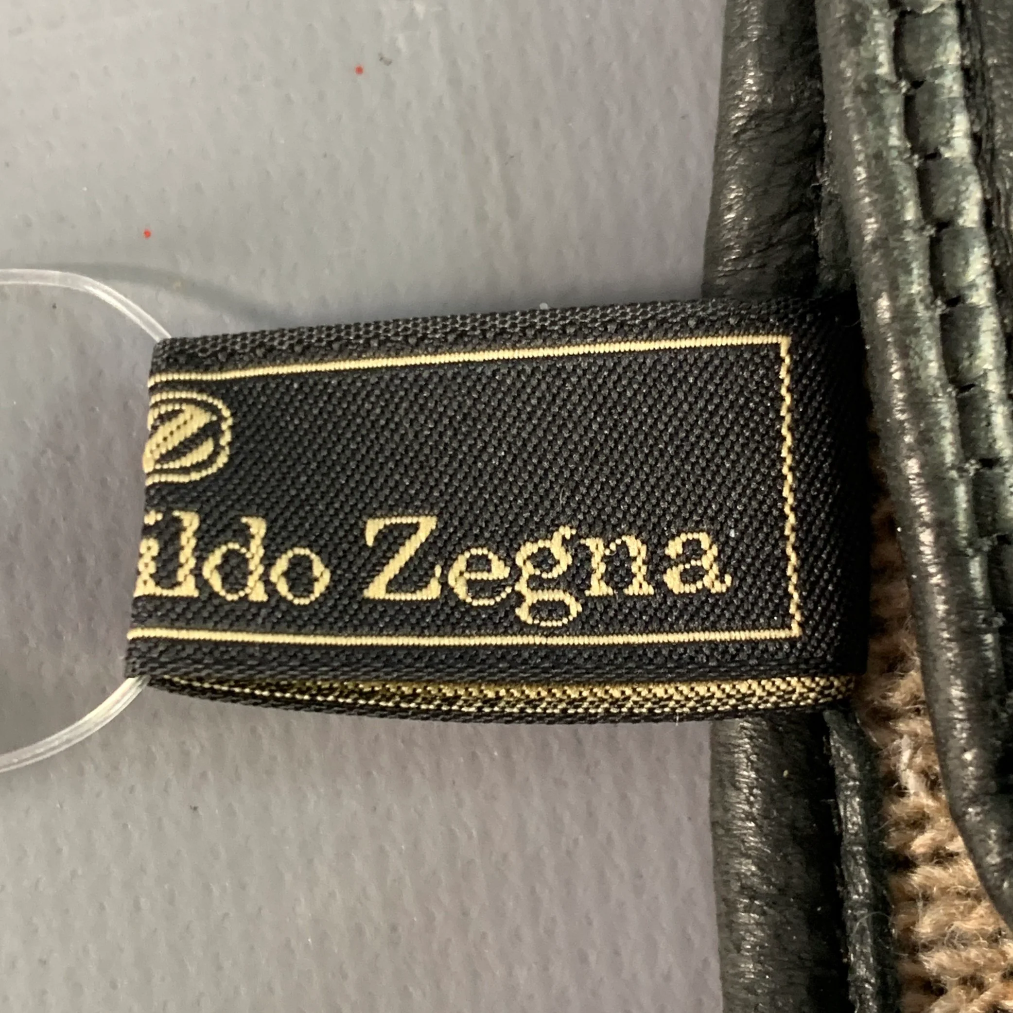 ERMENEGILDO ZEGNA Size M Black Leather Gloves - Image 5