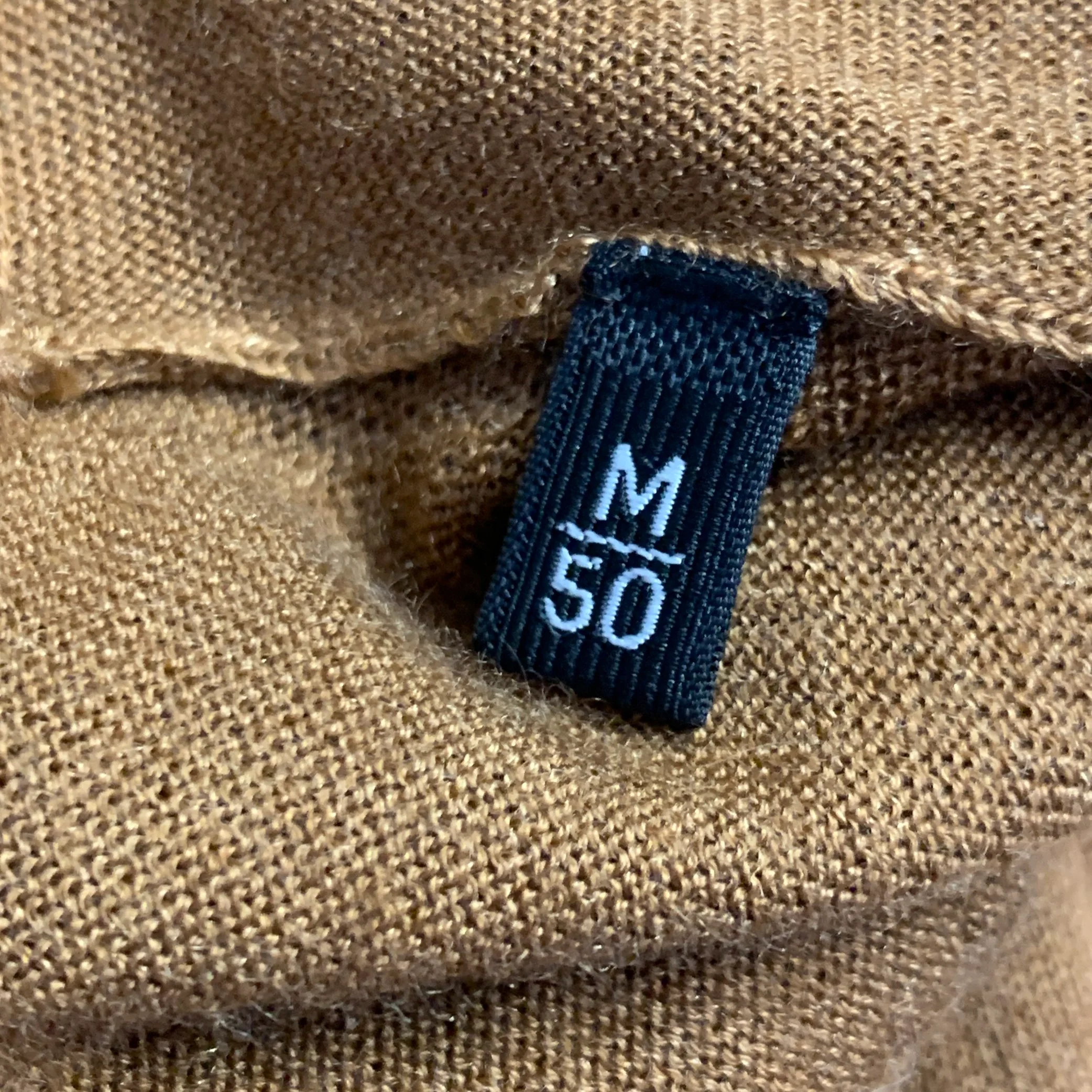 ERMENEGILDO ZEGNA Size M Brown Tobacco Cashmere Silk Crew Neck Pullover - Image 6
