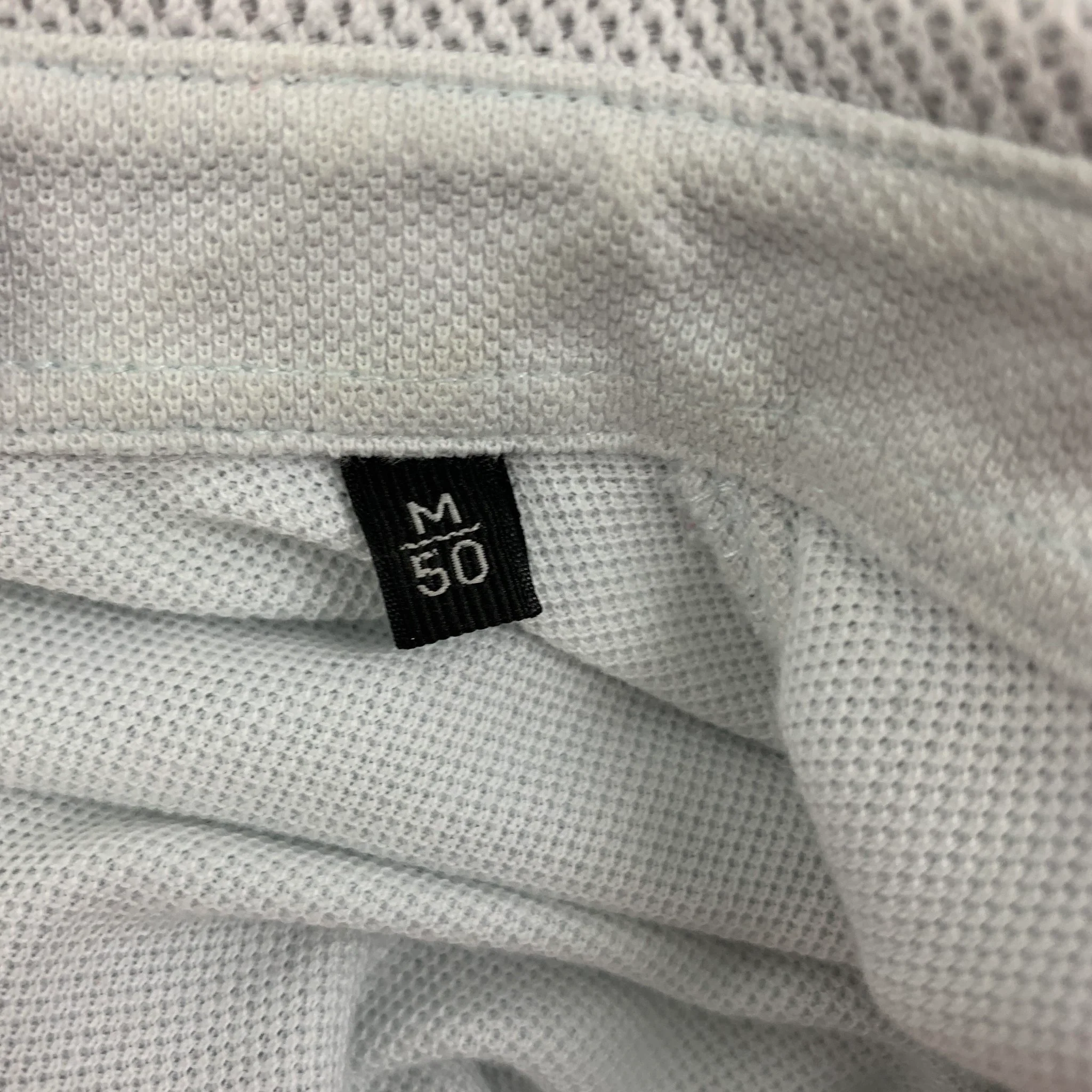 ERMENEGILDO ZEGNA Size M Light Blue Cotton Short Sleeve Polo - Image 6