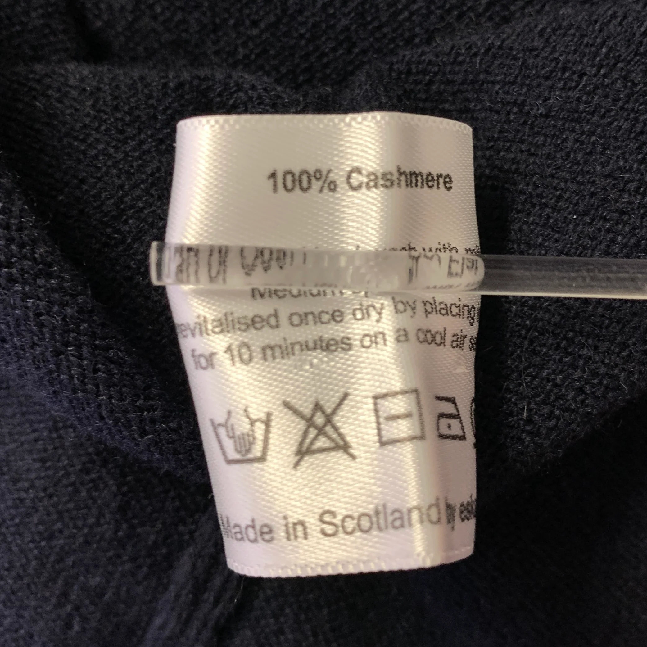 ESKANDAR Size M Navy Cashmere Turtleneck Sweater - Image 6