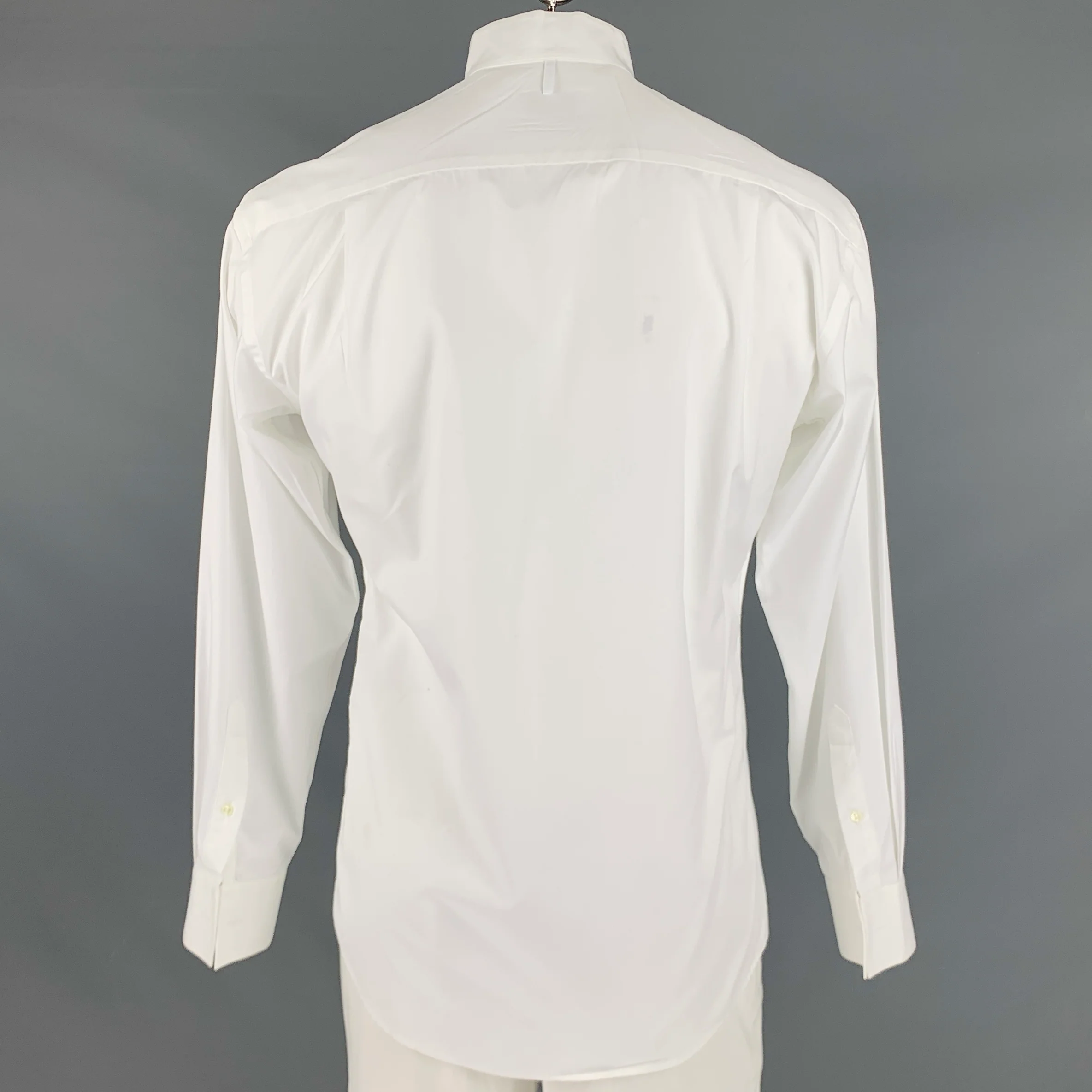 ETON Size L White Cotton Tuxedo Long Sleeve Shirt - Image 4