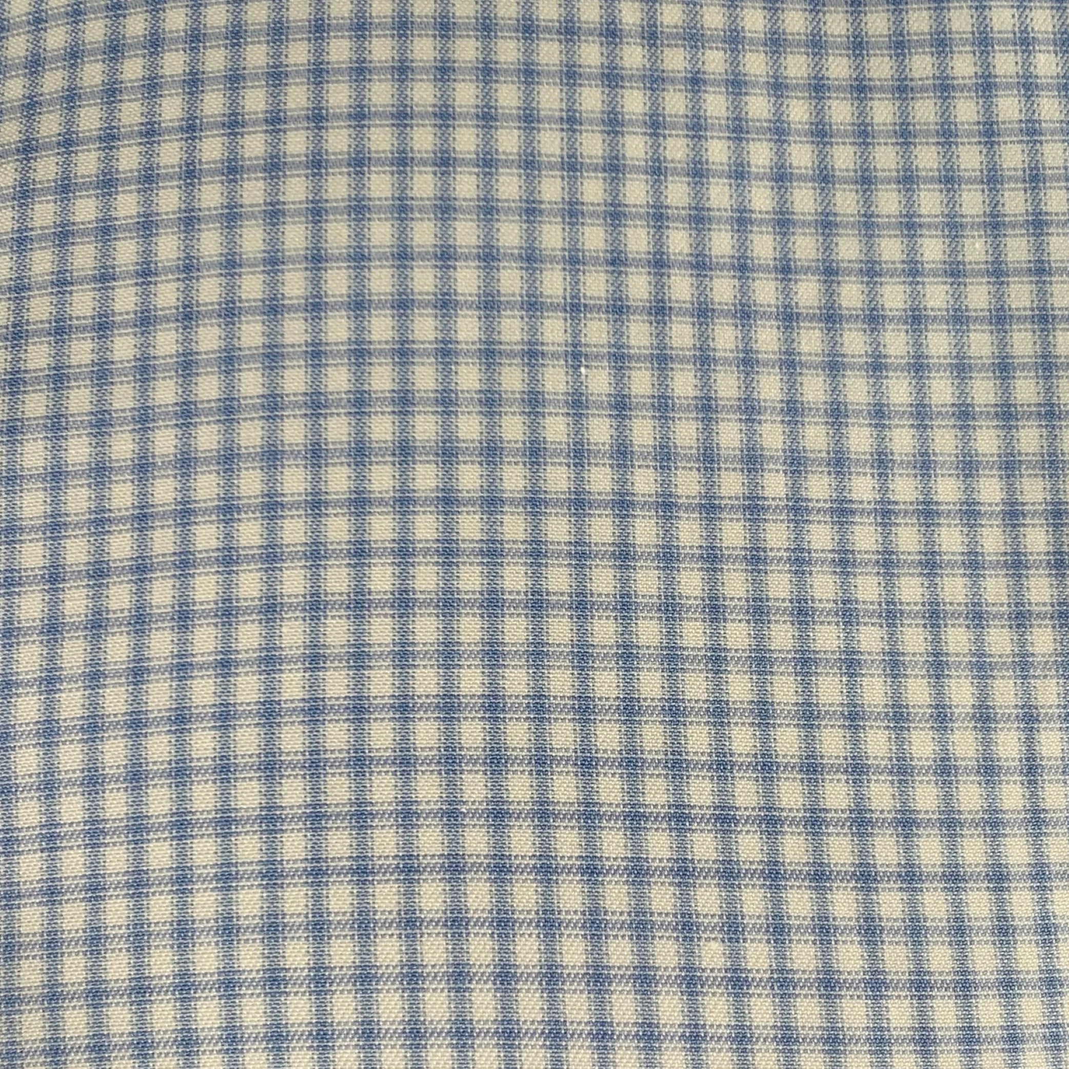 ETON Size M Blue White Checkered Cotton Blend Long Sleeve Shirt - Image 2