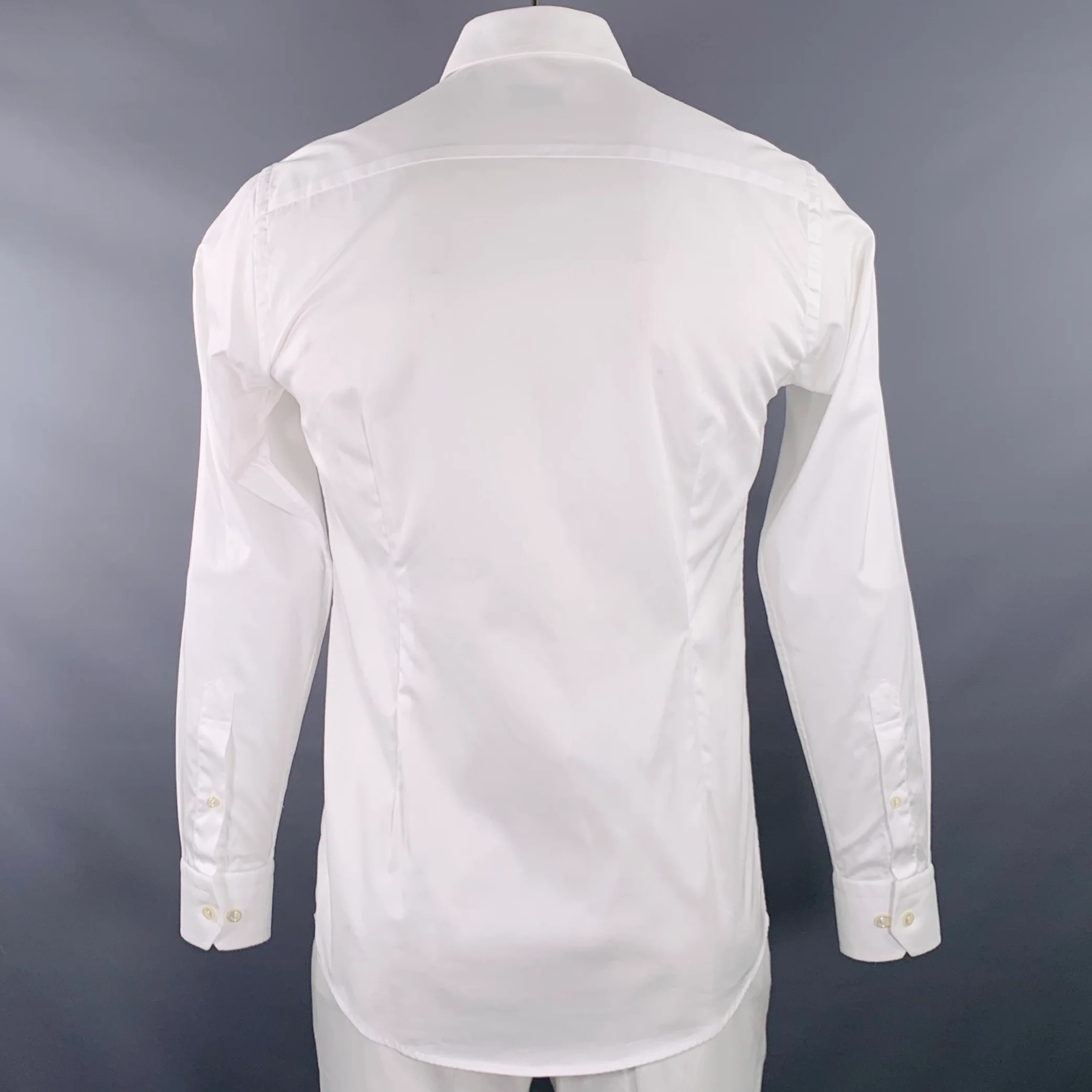 ETON Size M White Cotton Long Sleeve Shirt - Image 3