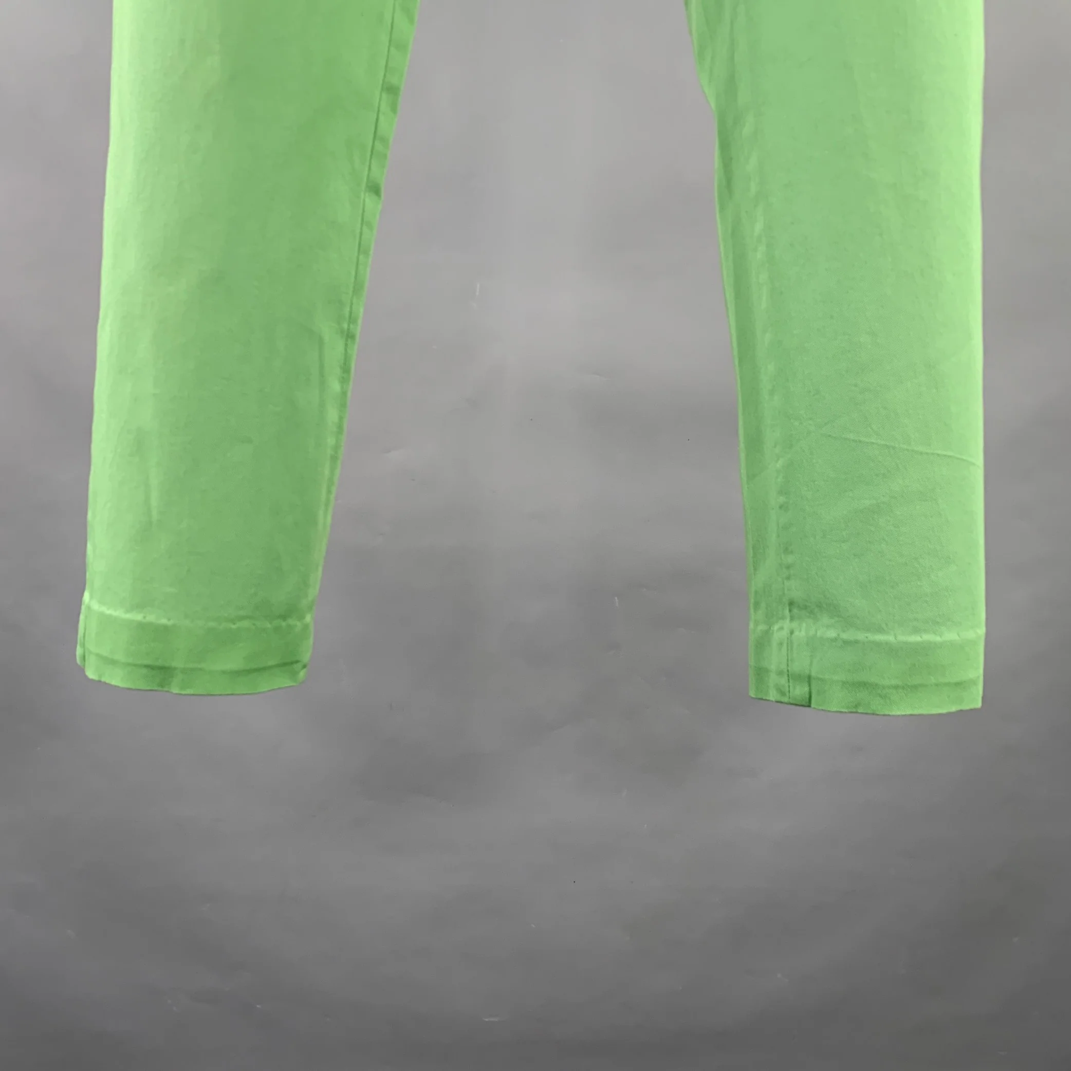 ETRO Size 30 Green Cotton Blend Zip Fly Dress Pants - Image 6