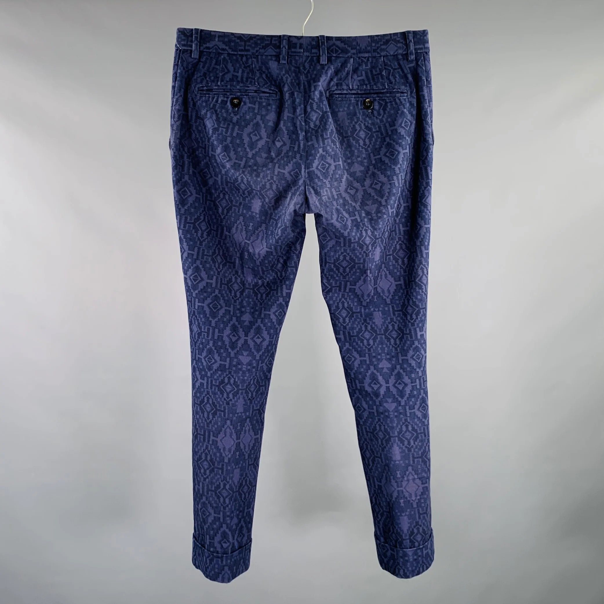ETRO Size 32 Purple Navajo Flat Front Casual Pants - Image 3