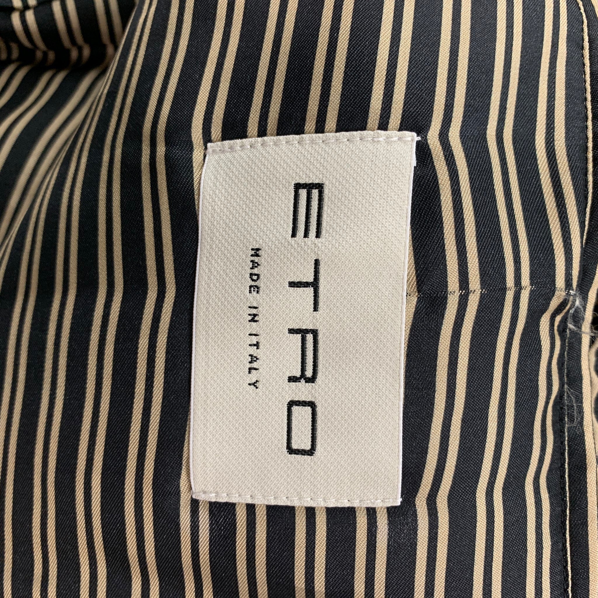 ETRO Size L Multi-Color Print Polyester Blend Bomber Jacket - Image 8