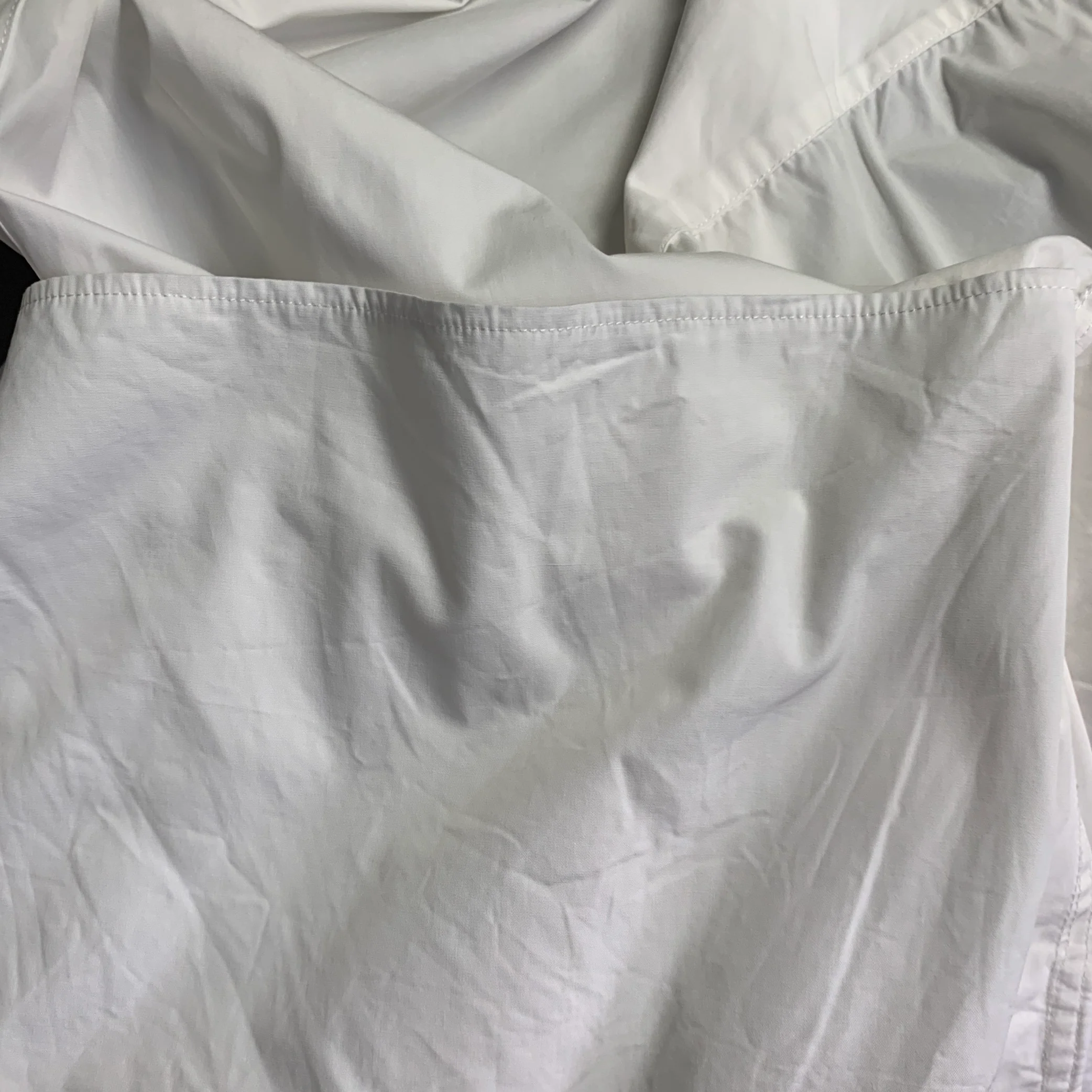EVISTUB Size L White Cotton Oversized Long Sleeve Shirt - Image 7