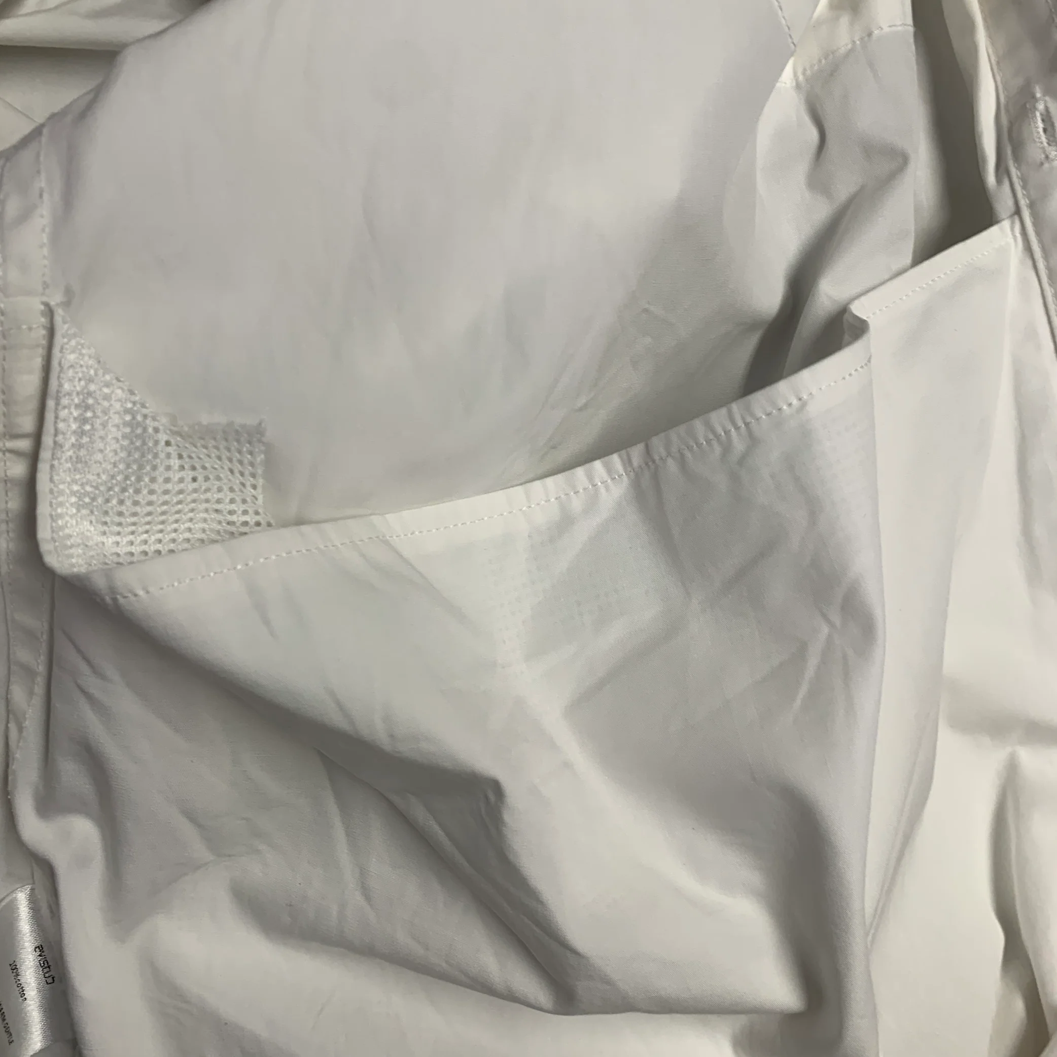 EVISTUB Size L White Cotton Oversized Long Sleeve Shirt - Image 8