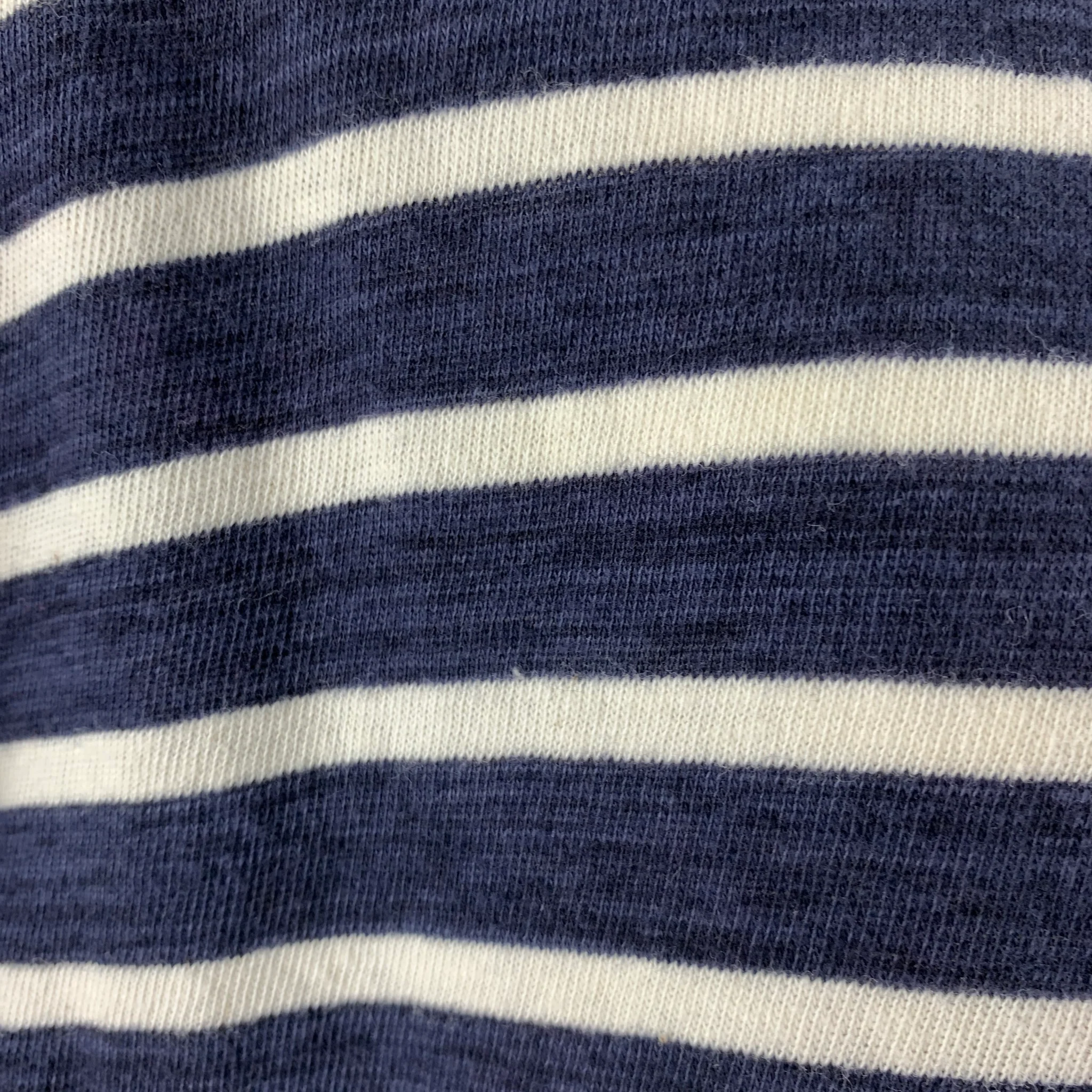 FAITH CONNEXION Size M Navy White Stripe Cotton Long Sleeve T-shirt - Image 6