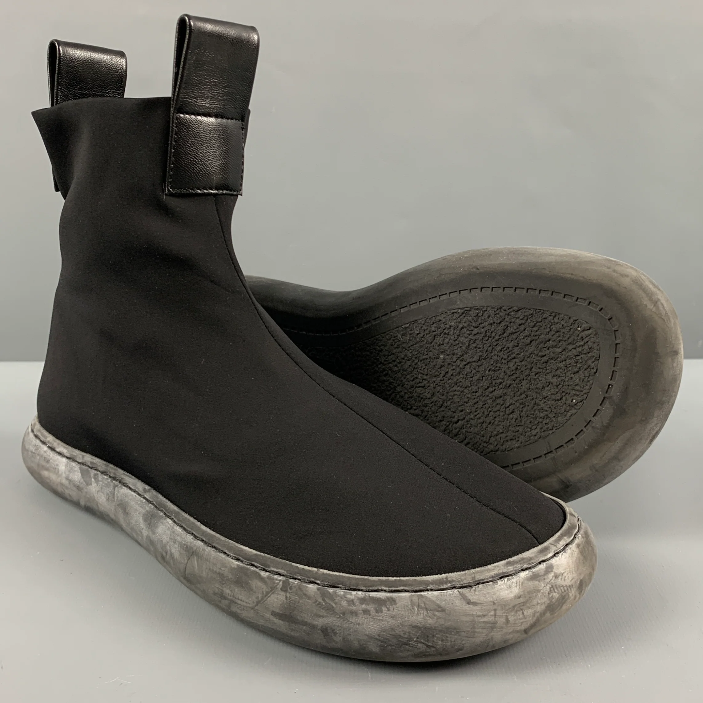 FAUSTO SANTINI Size 8 Black Slip On Boots - Image 5