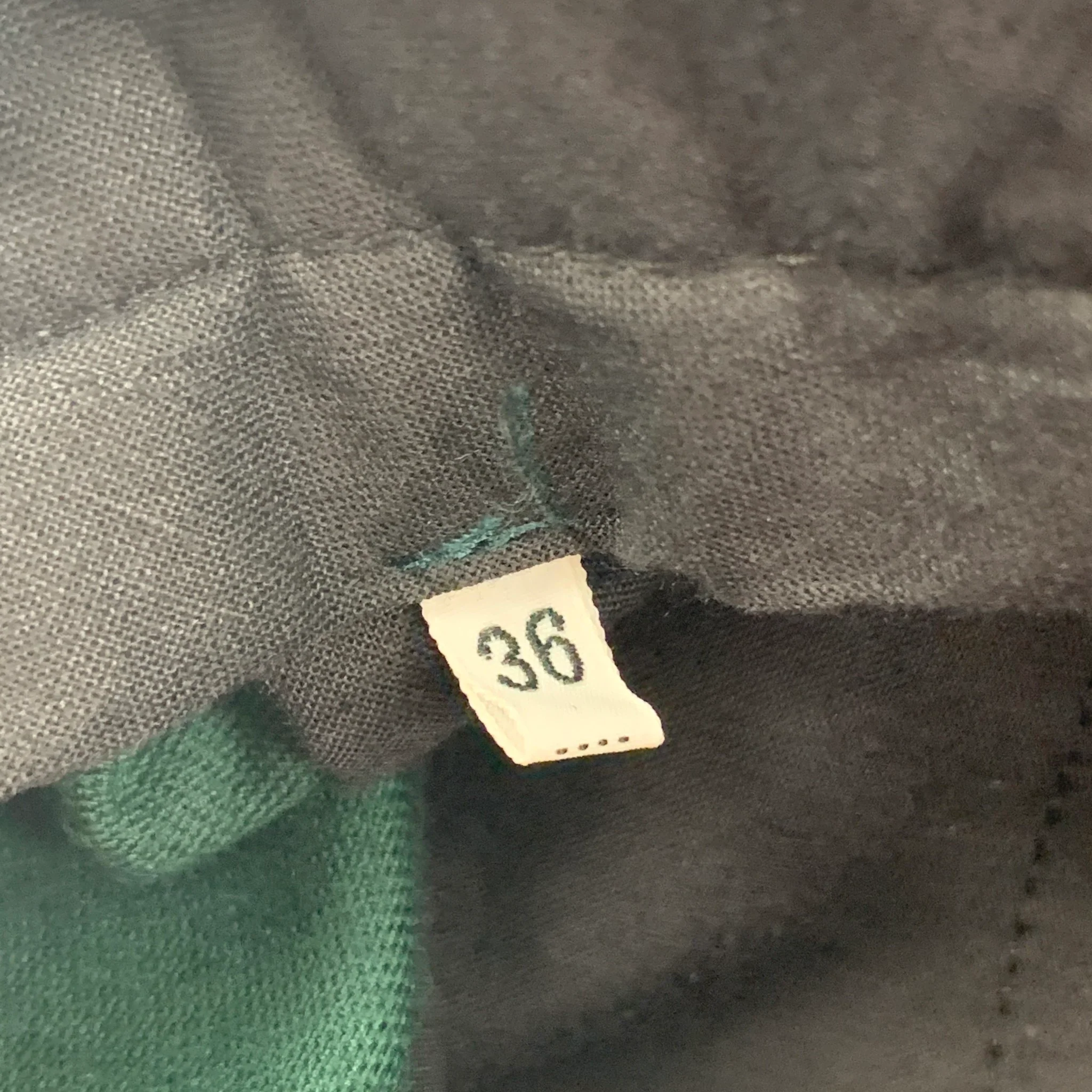 FAVOURBROOK Size 36 Forest Green Cotton Velvet Button Fly Dress Pants - Image 4