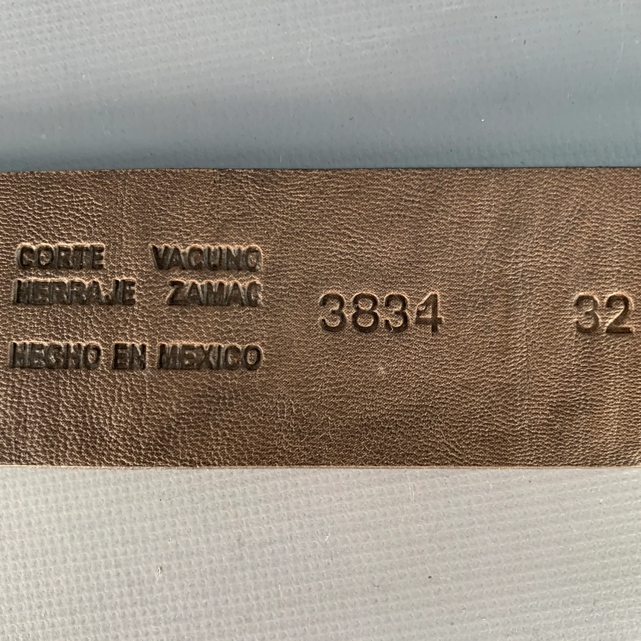 FEEL GO Size 32 Brown Tan Leather Belt - Image 7