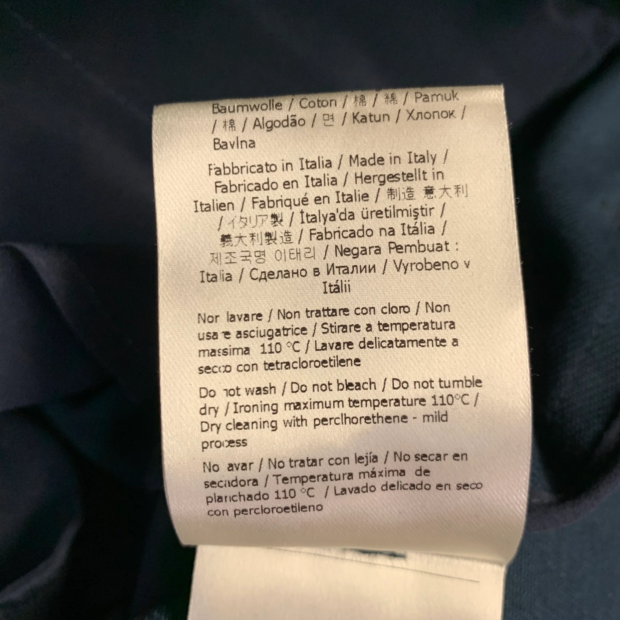 FENDI Size 4 Navy Cotton Twill Pleated Dress Pants - Image 8
