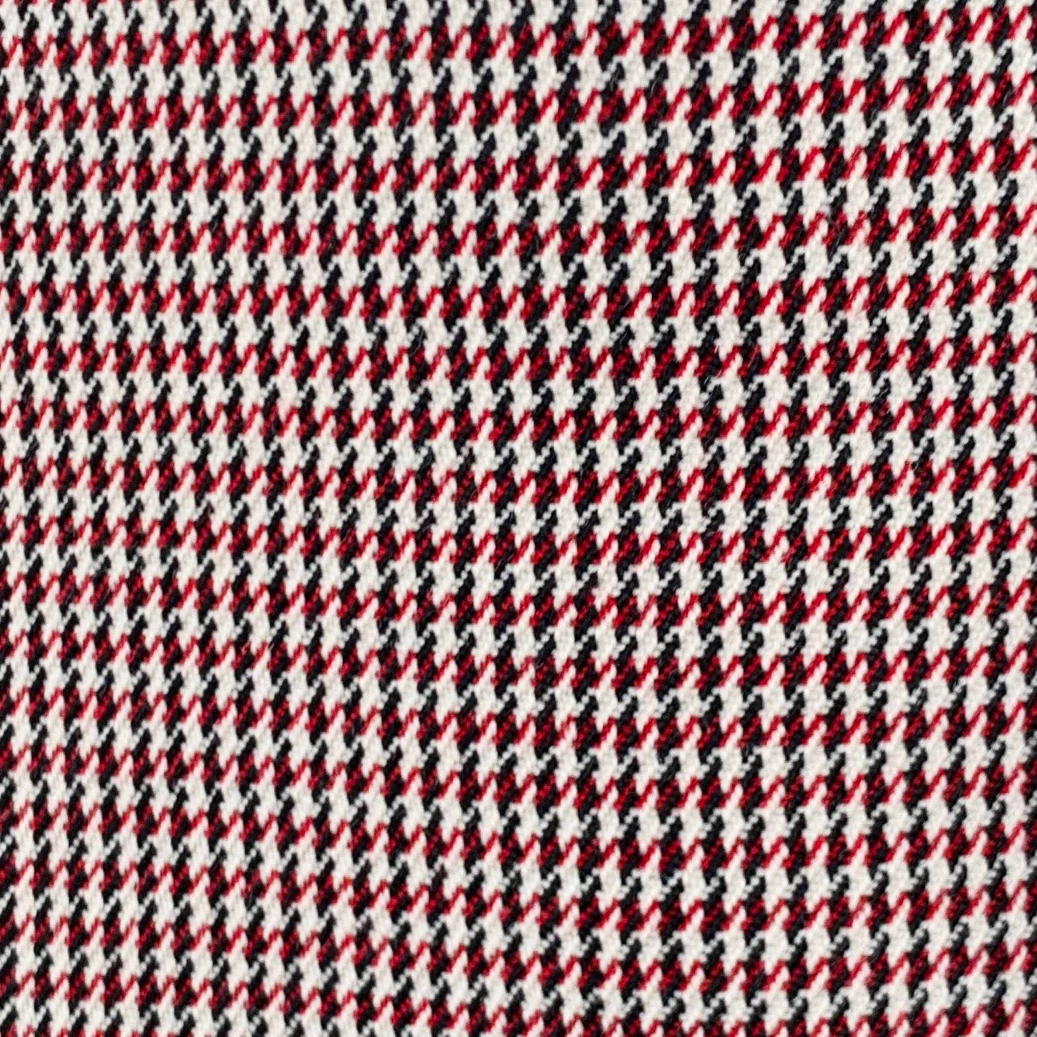 FENDI Size 42 Red White Houndstooth Wool Blend Sport Coat - Image 2