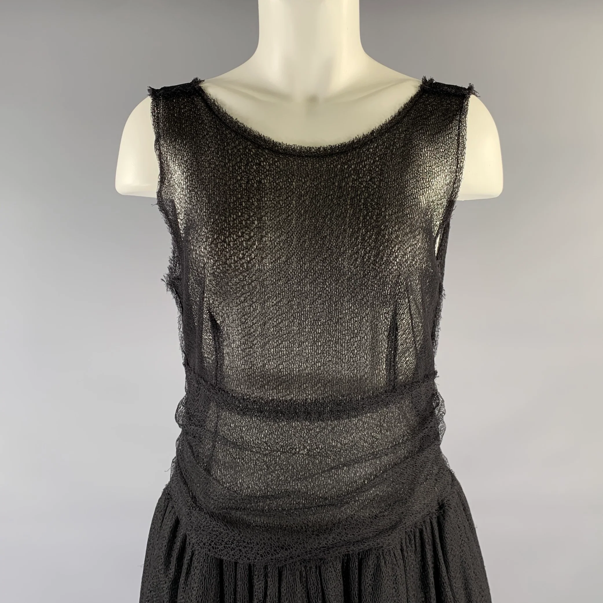 FENDI Size S Black ca0055499 A-Line Knee-Length Dress - Image 2
