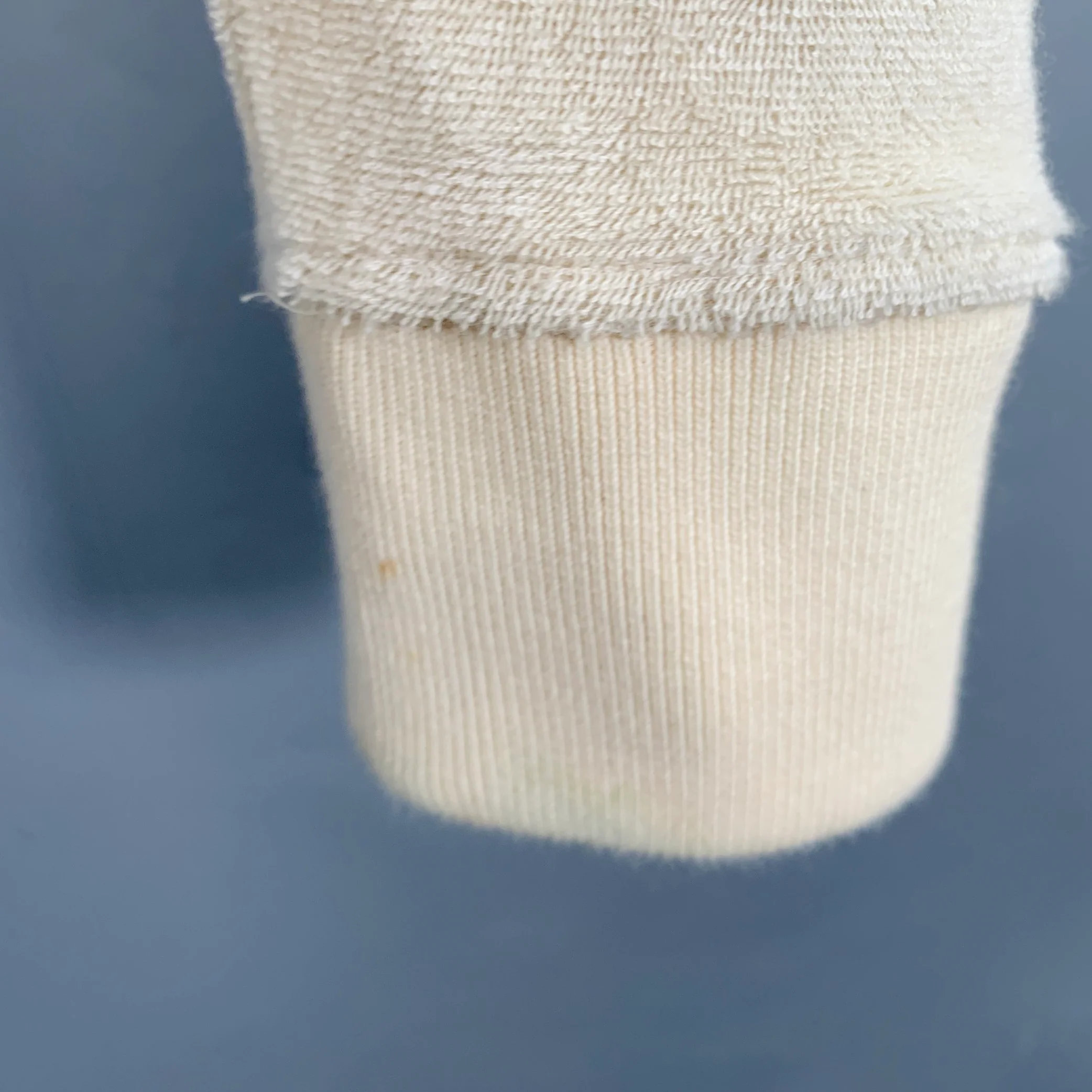 FENDI Size XL Khaki Terrycloth Cotton Blend Crew Neck Sweatshirt - Image 6