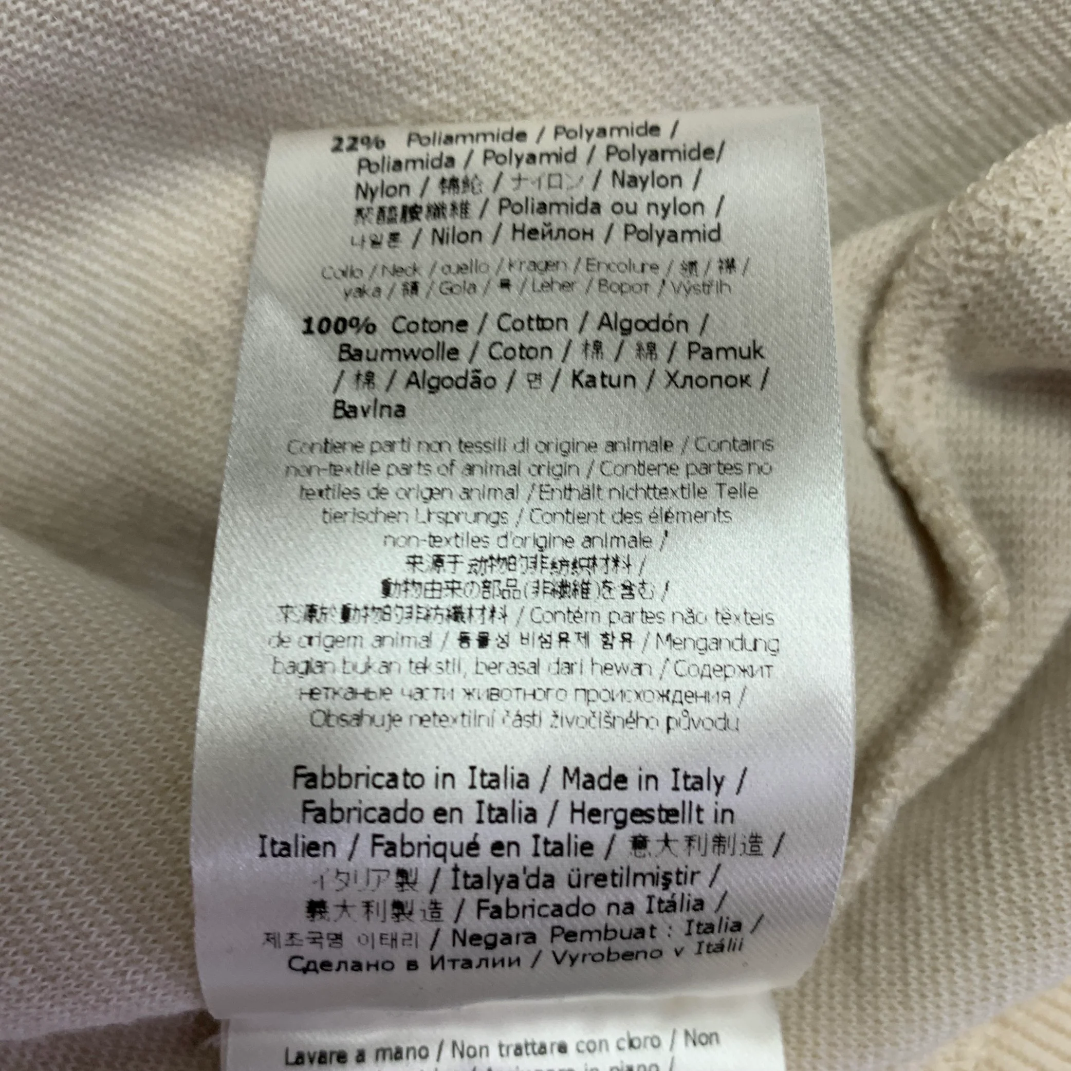 FENDI Size XL Khaki Terrycloth Cotton Blend Crew Neck Sweatshirt - Image 9