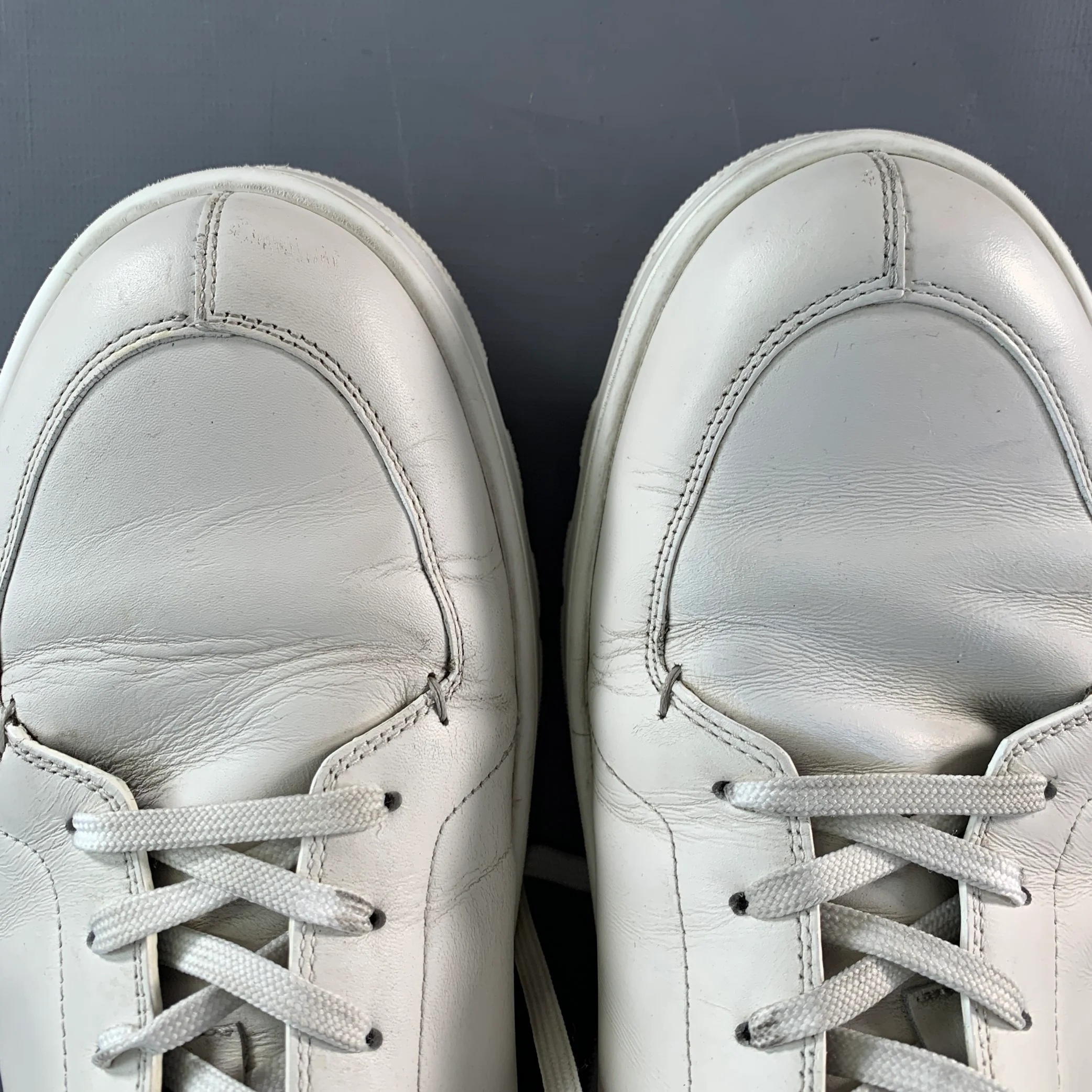 FENDI ZUCCA Size 11 Zucca White Brown Canvas Monogram Low Top Sneakers - Image 9