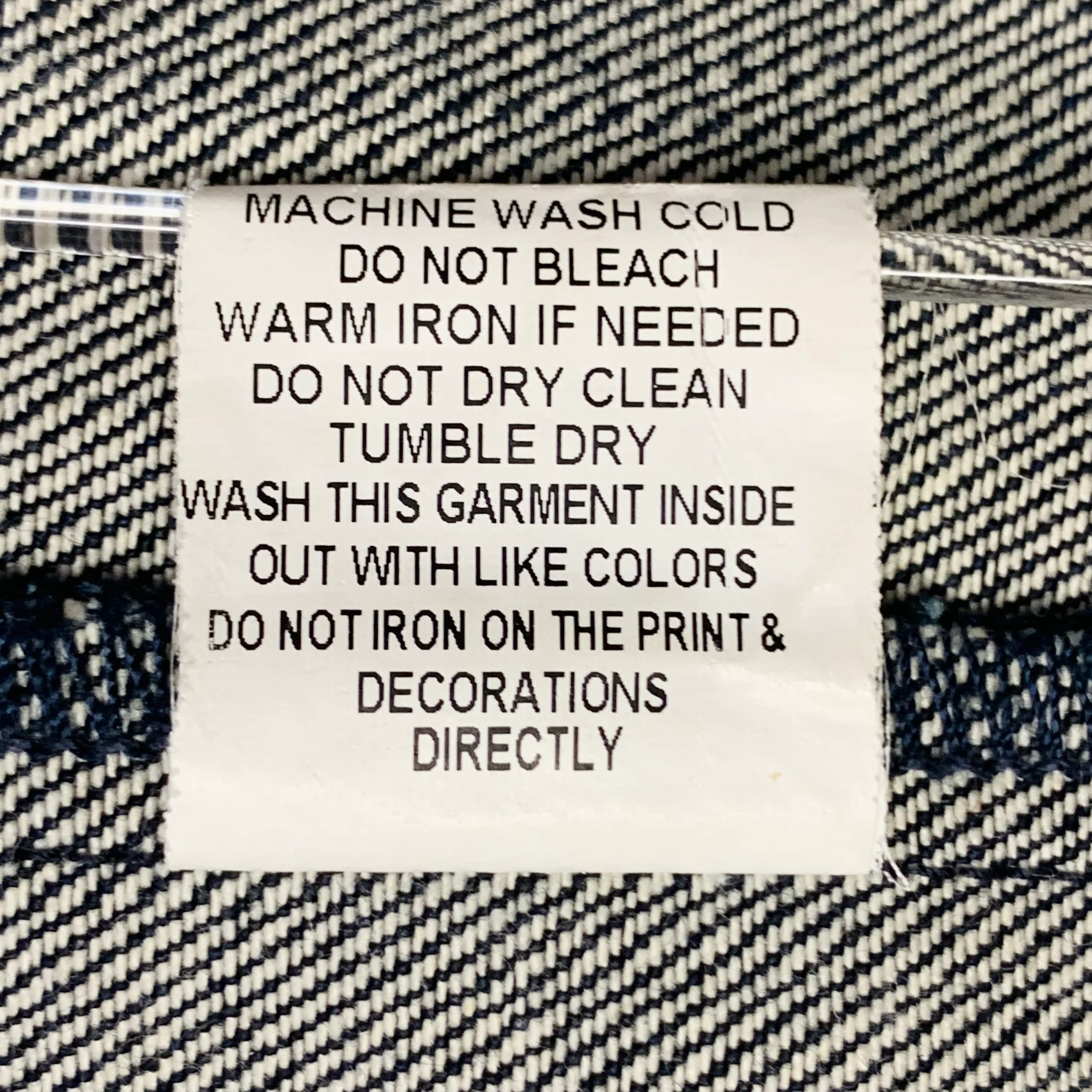 FIBEROPS Size S Blue Indigo Contrast Stitch Cotton Jacket - Image 9