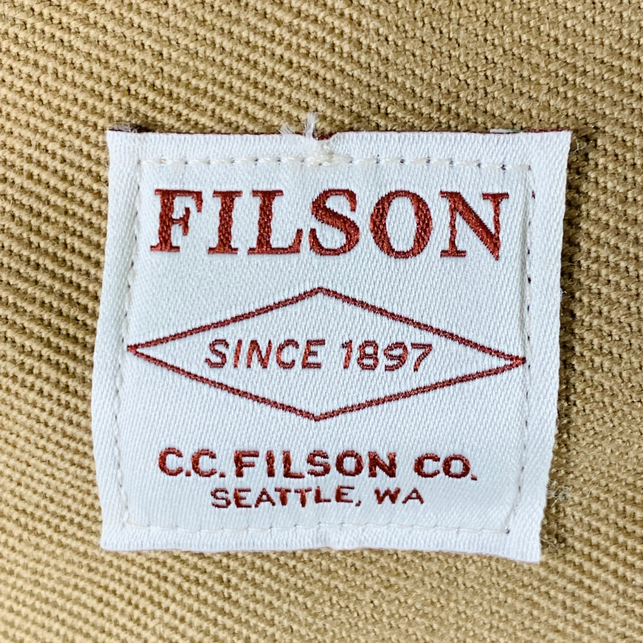 FILSON Small Rugged Tan Brown Cotton Canvas Twill Duffle Bag - Image 5