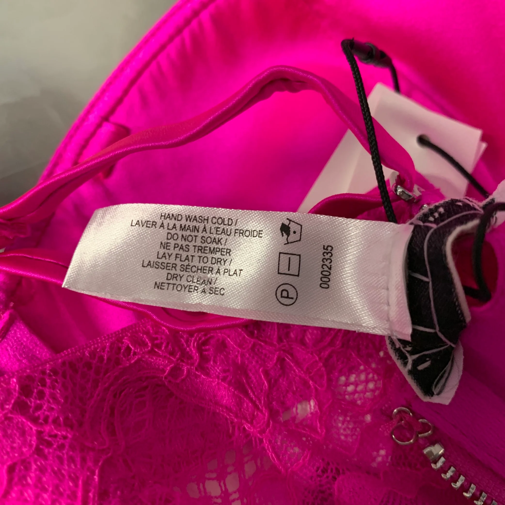 FLEUR DU MAL Size M Pink Fuchsia Polyamide Blend Lace Bustier Top - Image 7