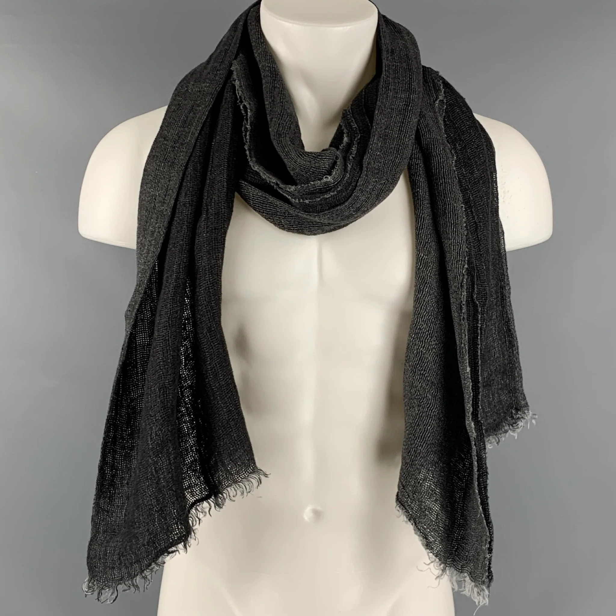 FORME 3’3204322896 Grey Woven Scarf