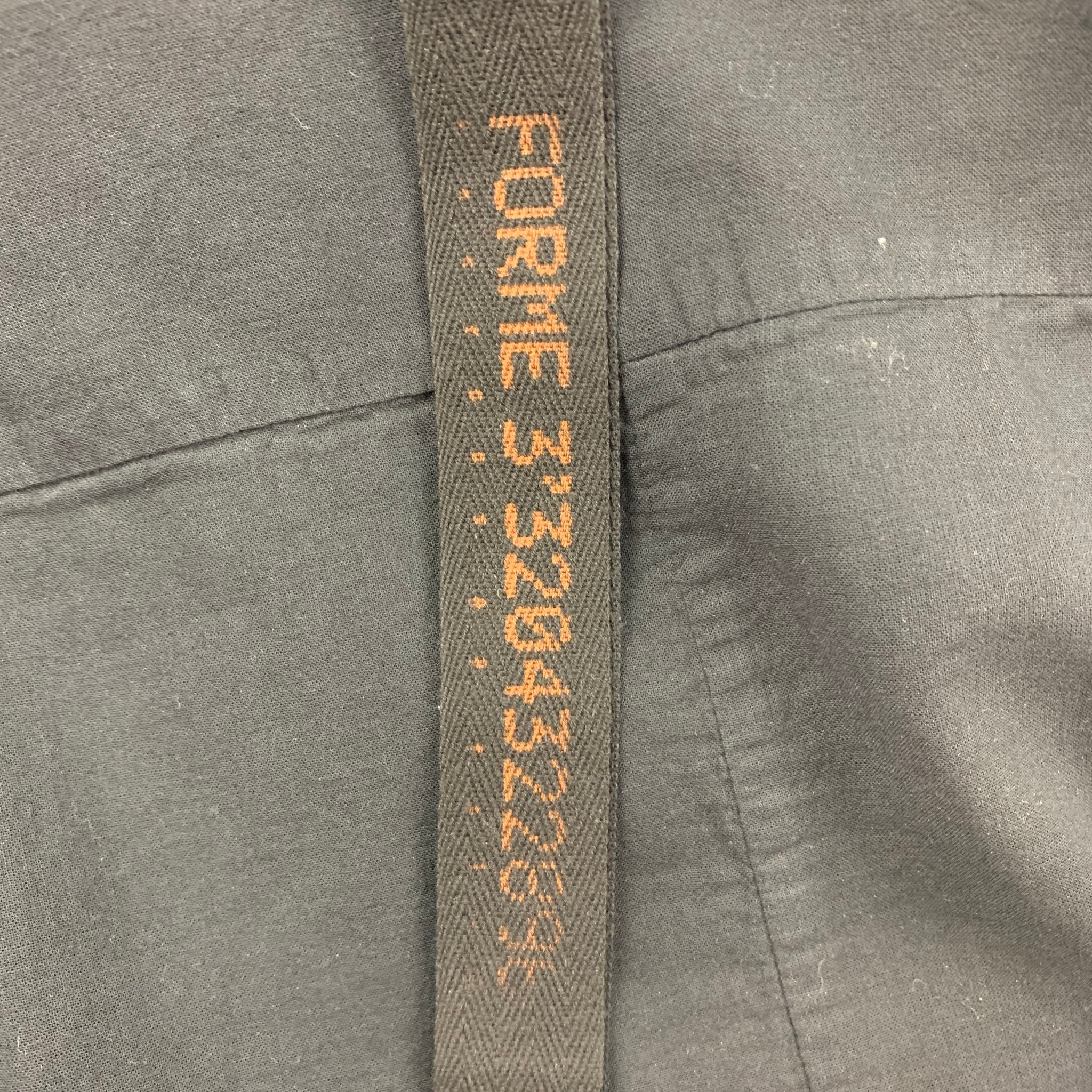 FORME 3’3204322896 Size 42 Black Cotton Long Sleeve Shirt - Image 5